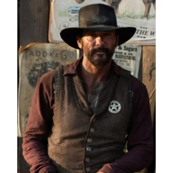 1883 Yellowstone Origin James Dutton Brown Vest