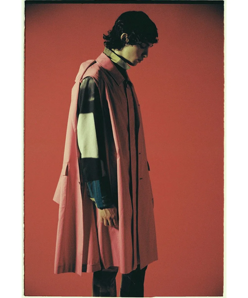 【60%OFF】Layered coat - PINK