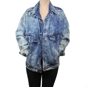 A.B.S. California 1980's Acid Wash Denim Jacket