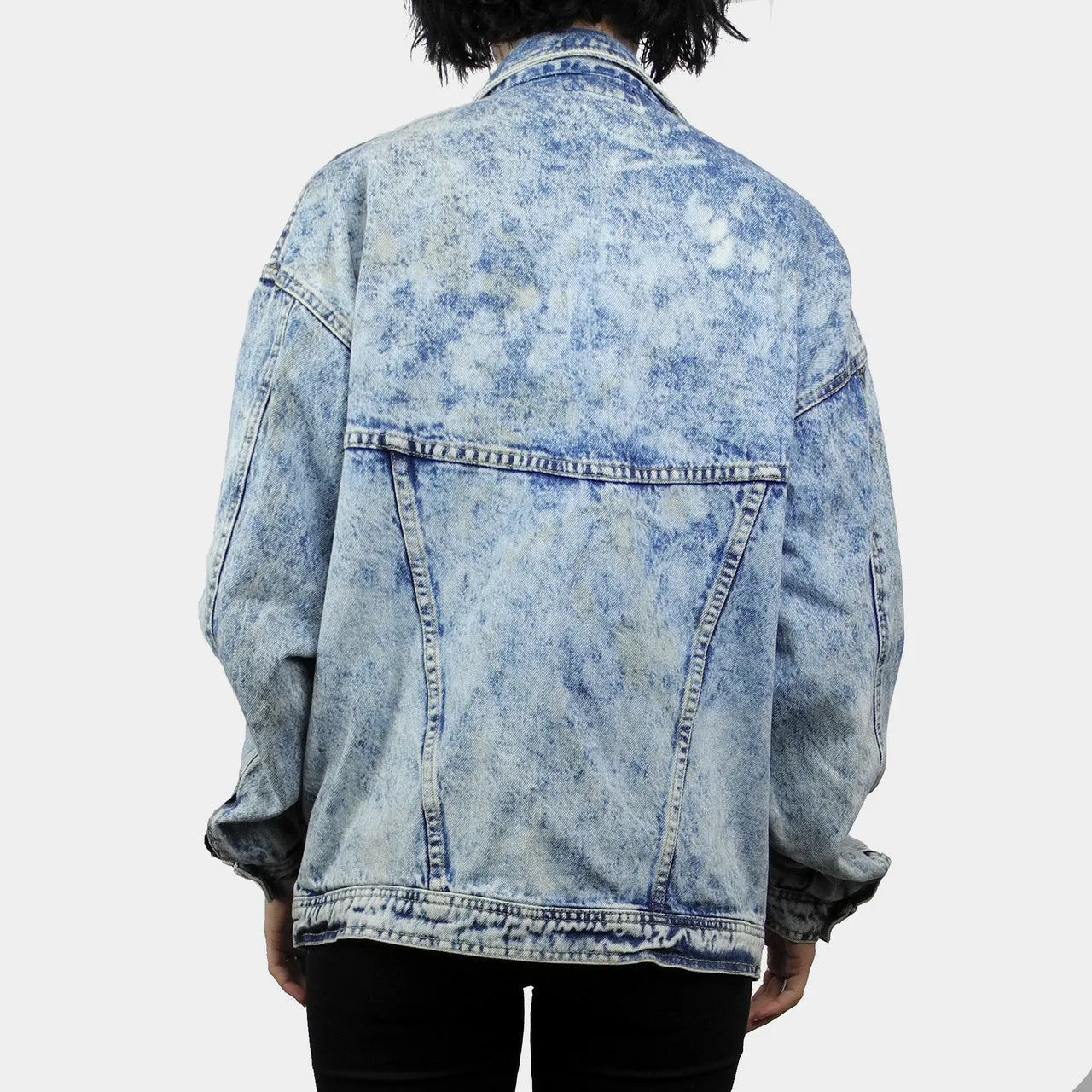 A.B.S. California 1980's Acid Wash Denim Jacket