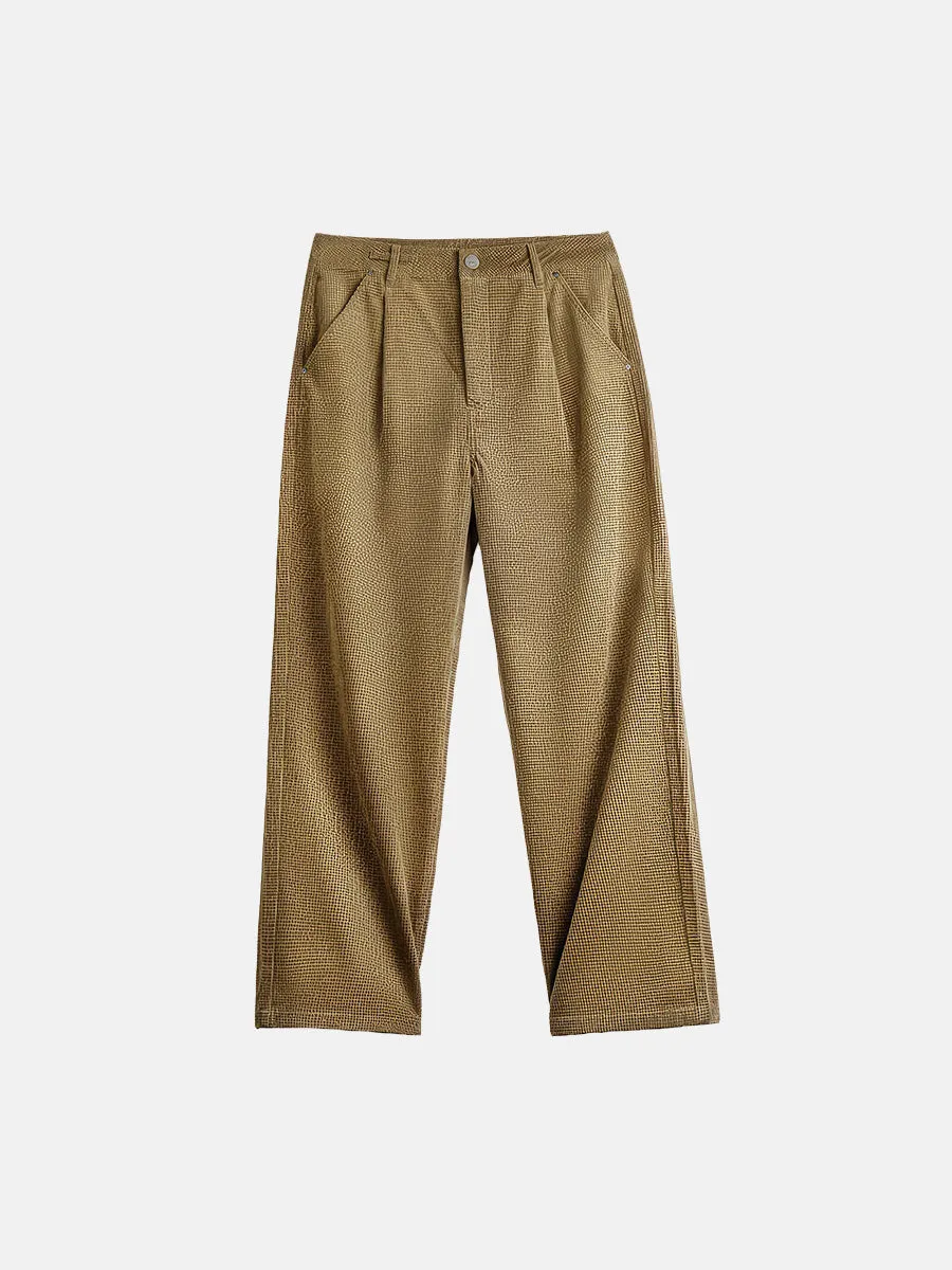 American Retro Corn Kernel Corduroy Casual Pants