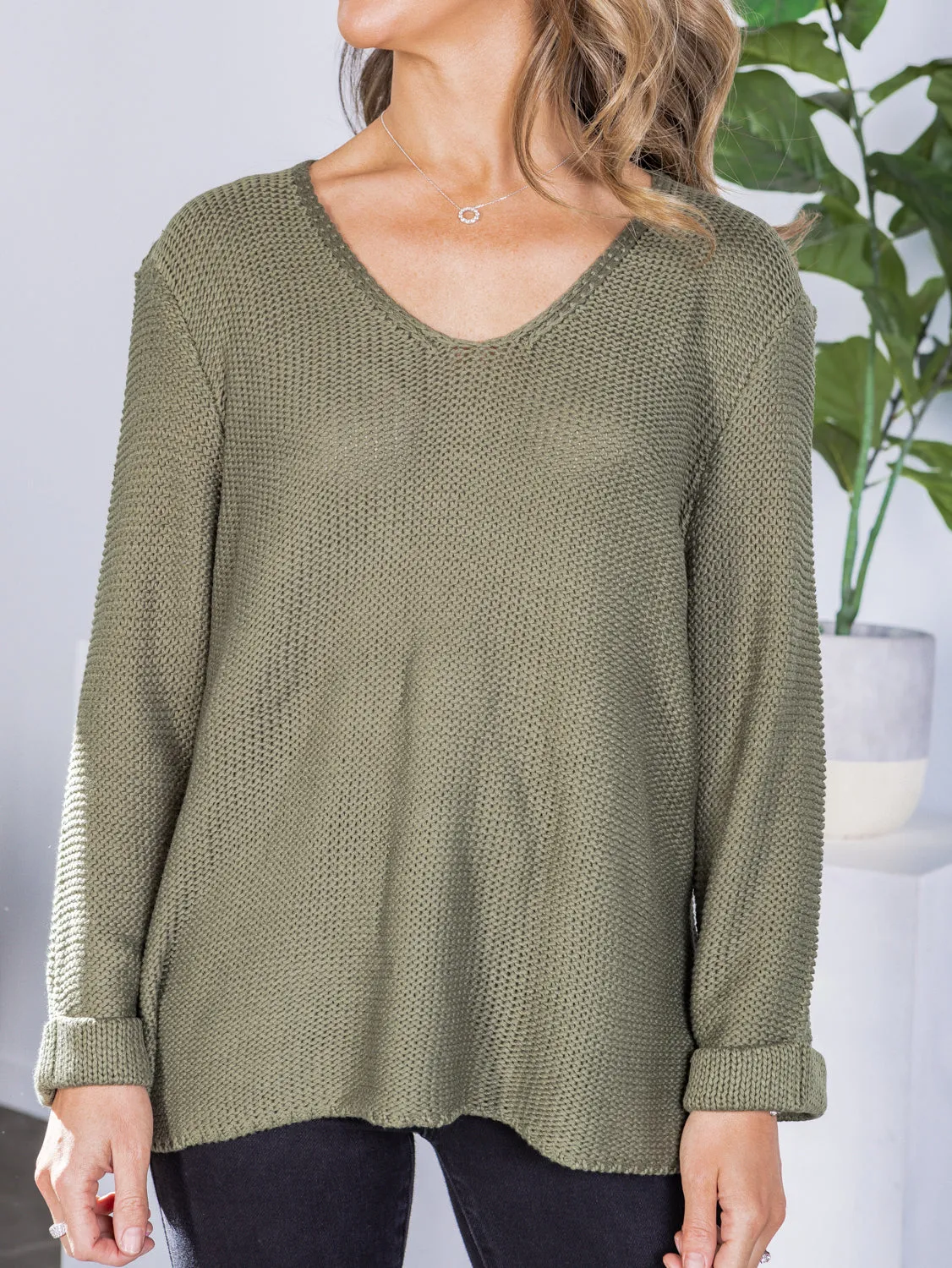 Bessie Knit - Olive