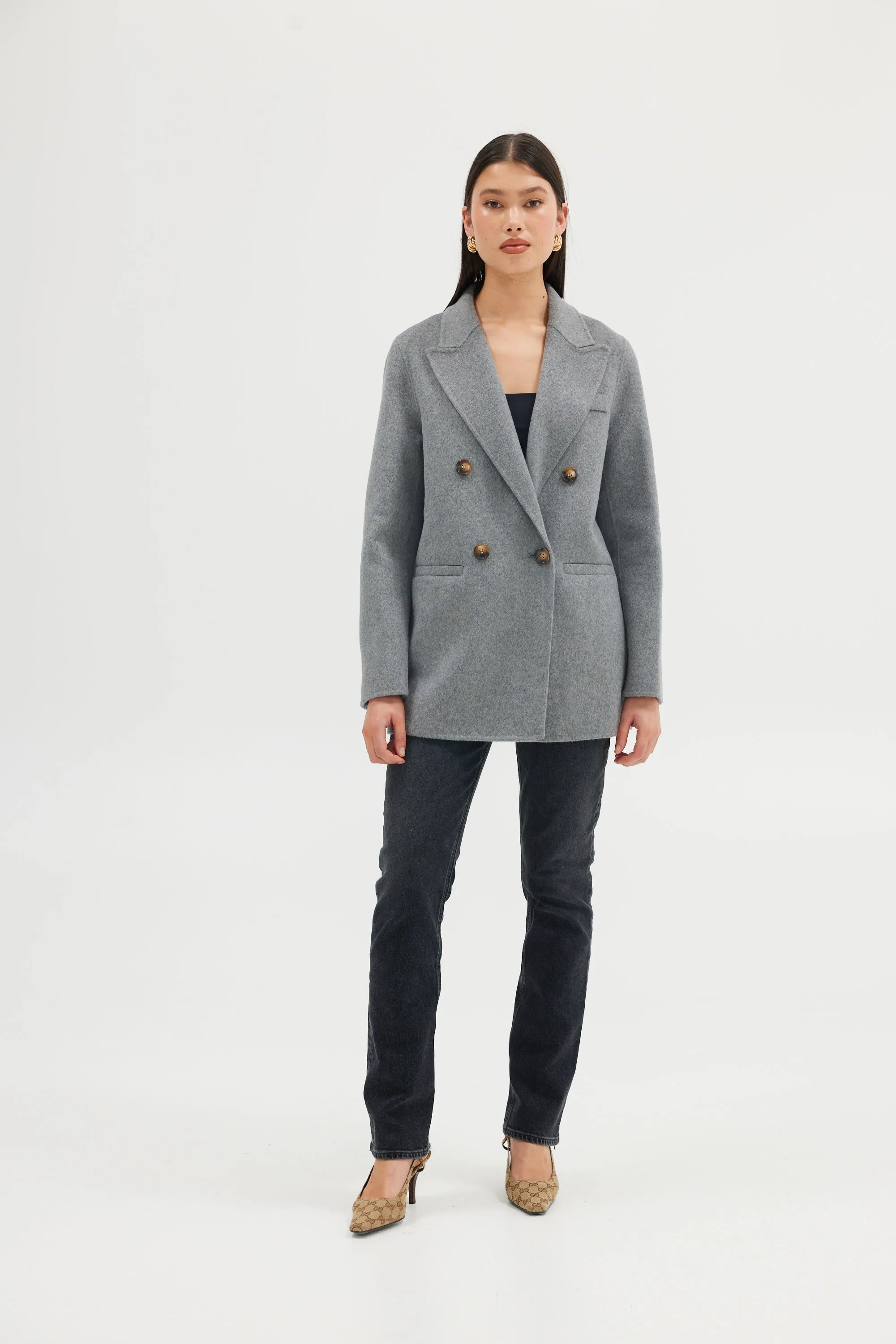 Blair Wool Blazer - Grey