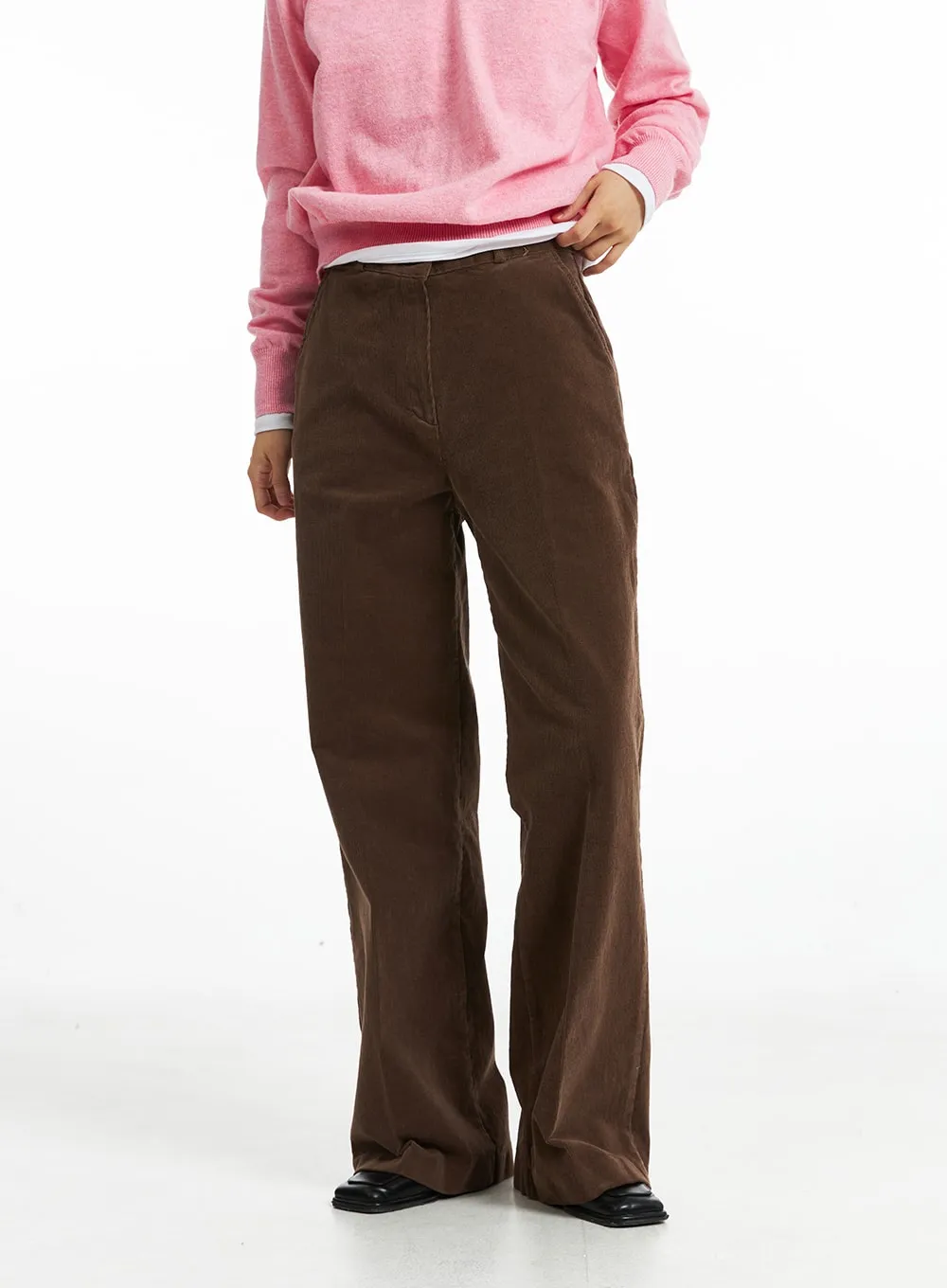 Bootcut Fit Corduroy Pants OO323