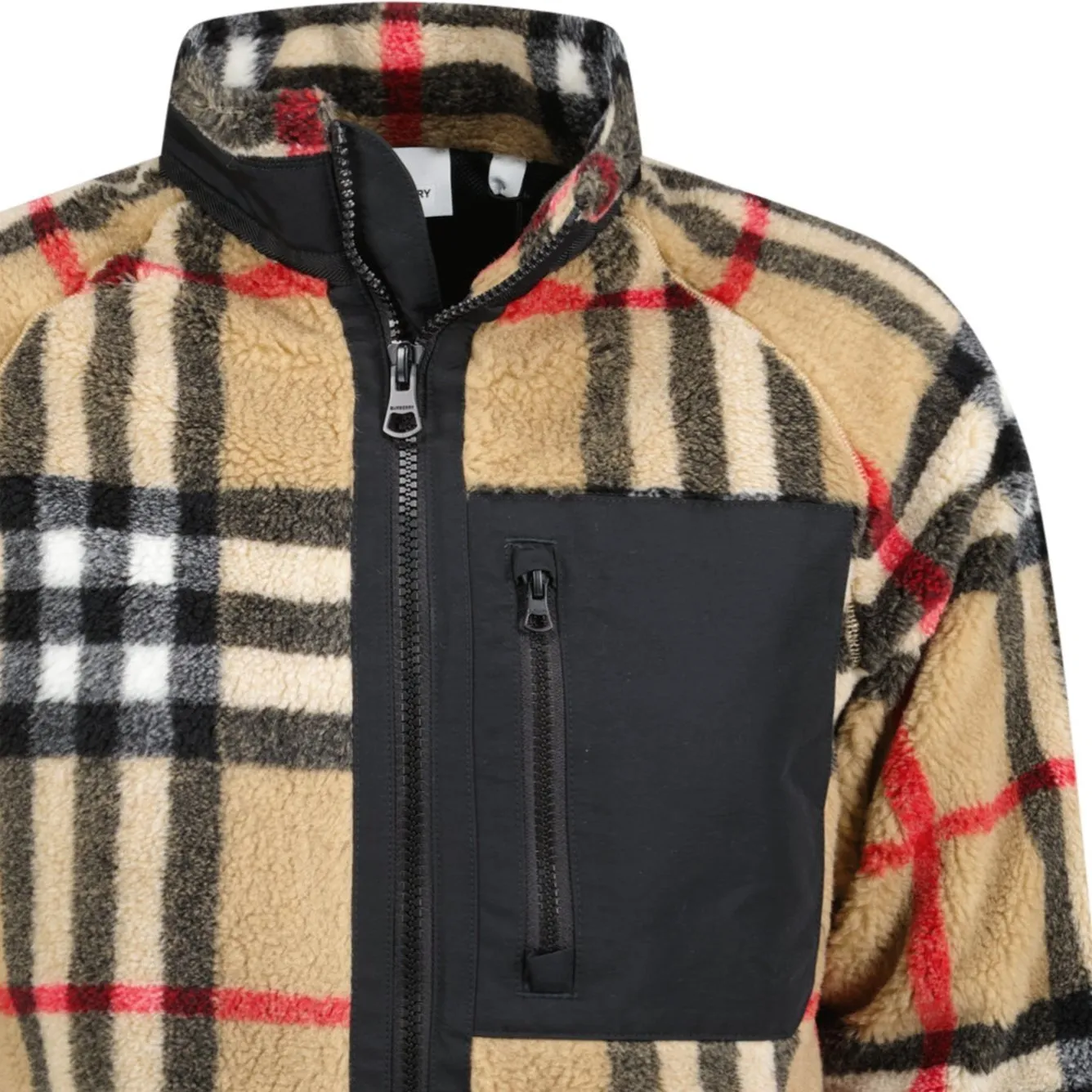 BURBERRY NORTON WOOL MIX ARCHIVE BEIGE CHECK JACKET