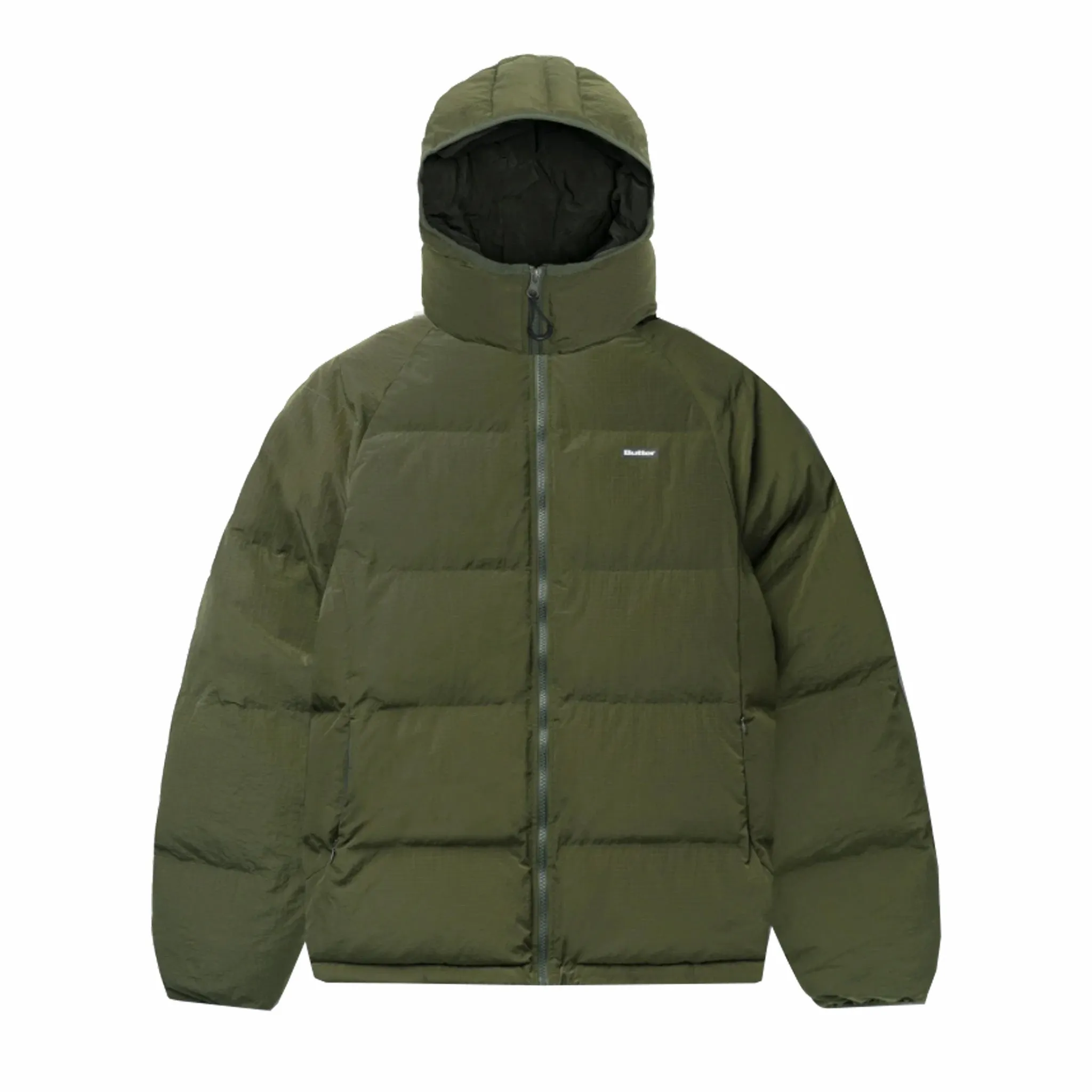 Butter Goods Hooded Puffer Jacket (Army)