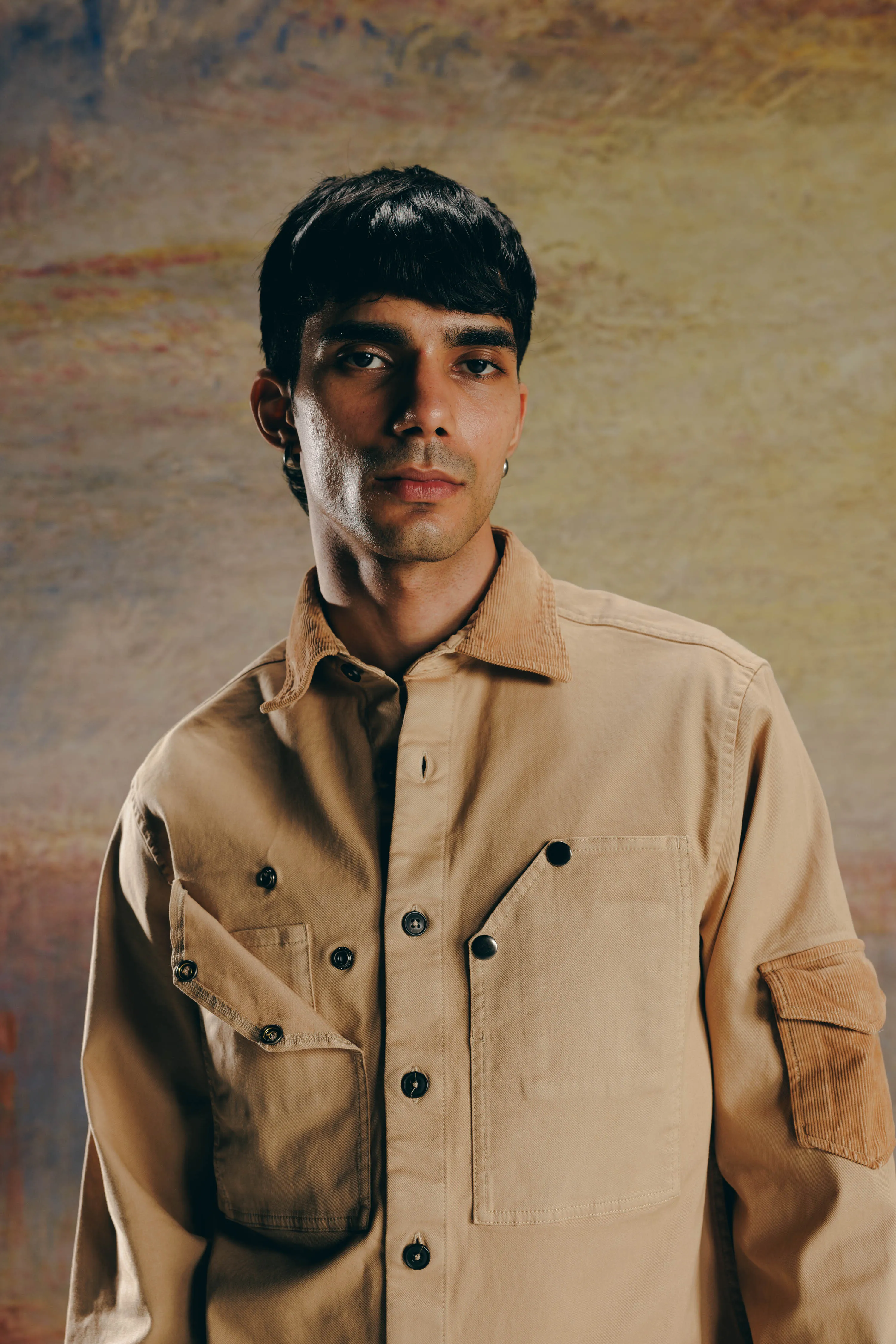 Cargo Twill Overshirt & Straight Pants Co-ord