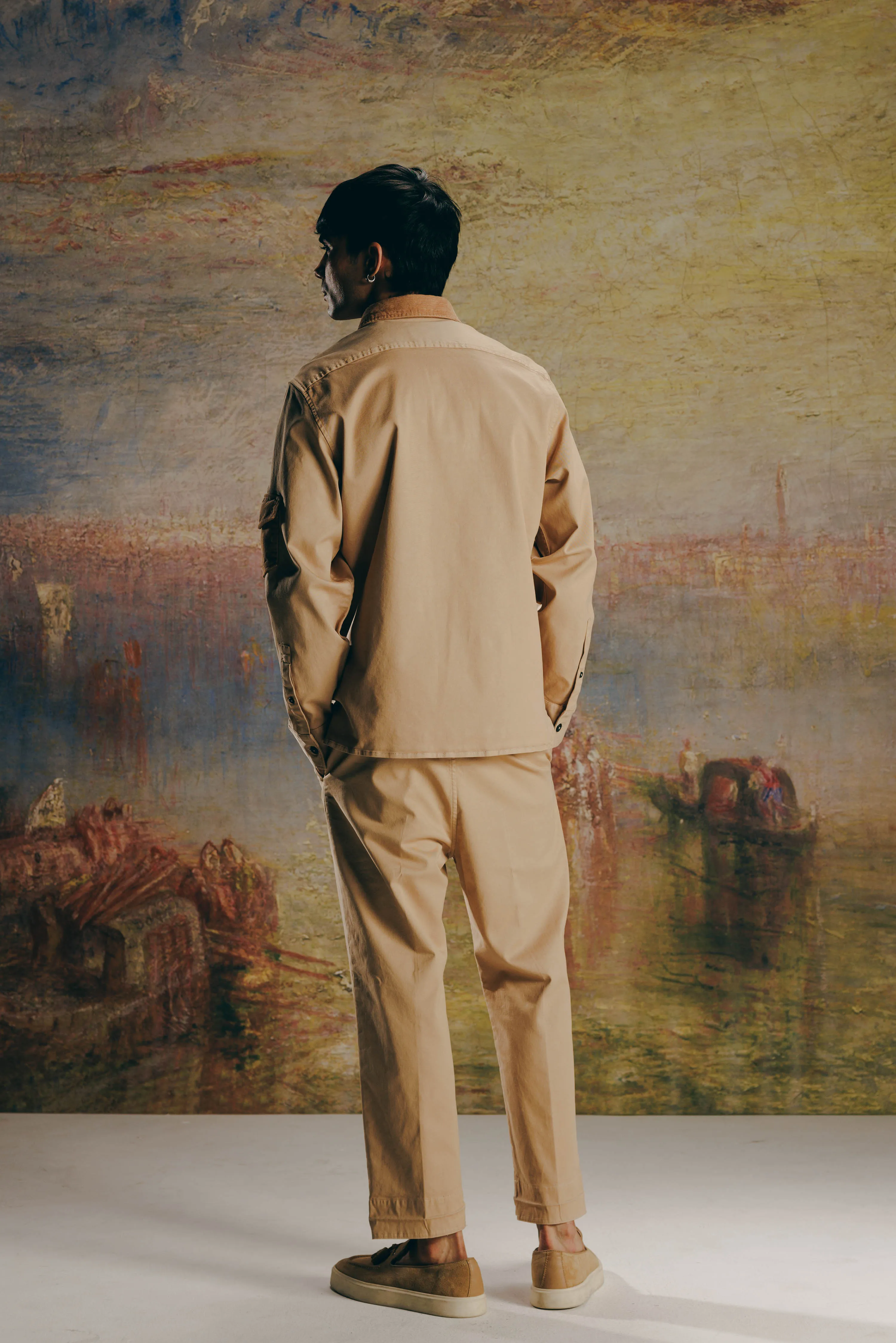 Cargo Twill Overshirt & Straight Pants Co-ord