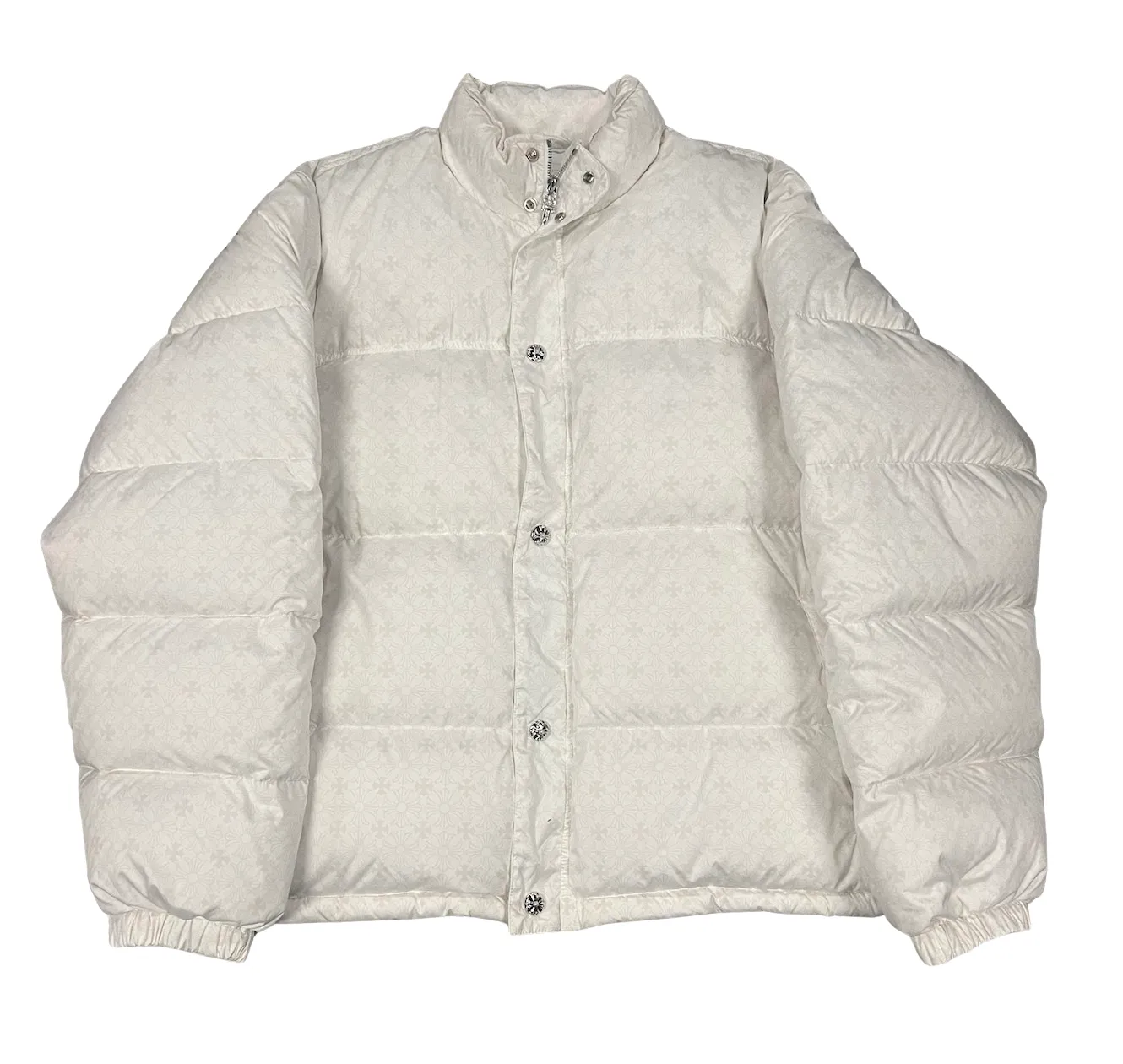 Chrome Hearts 'White Monogram' Puffer Jacket