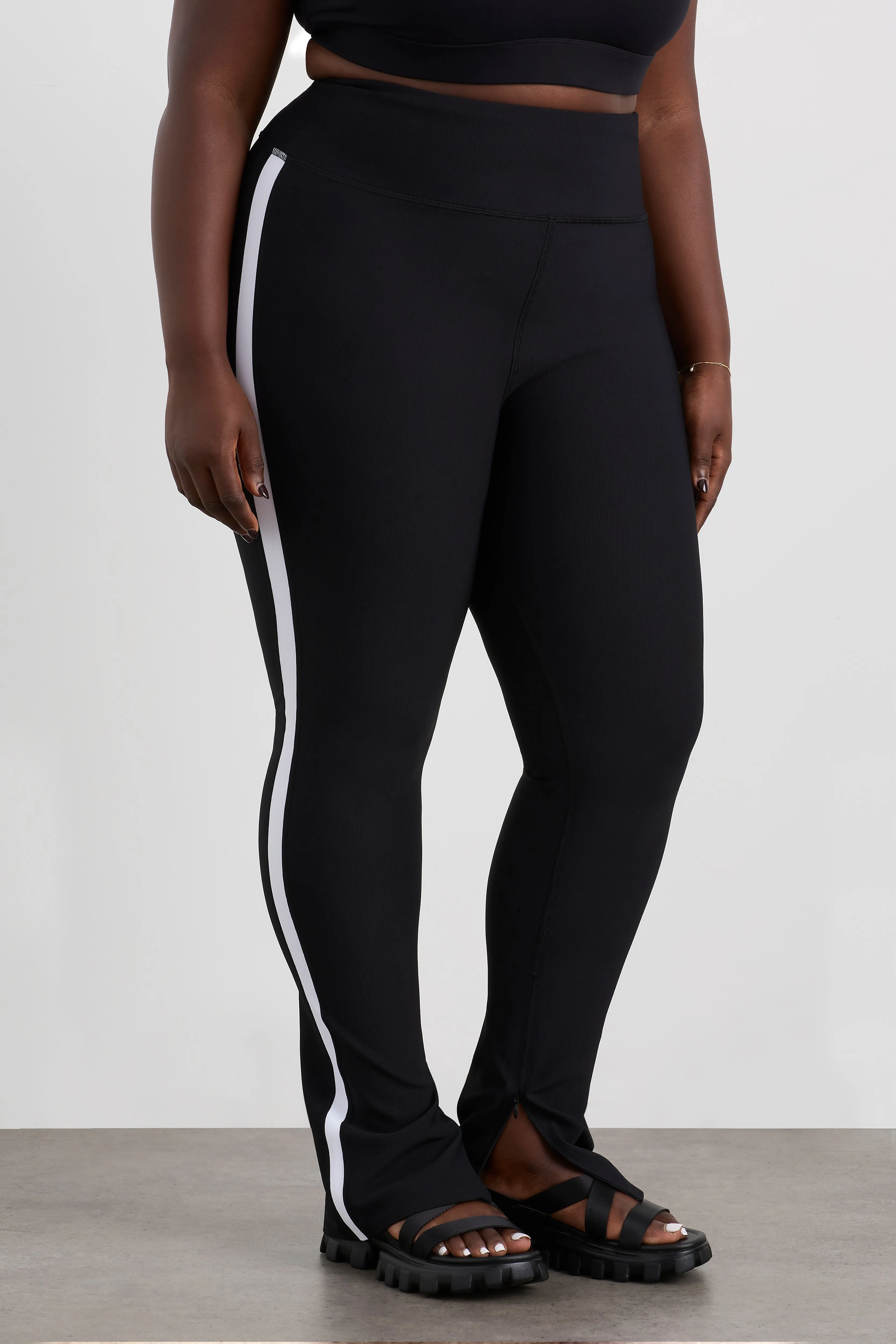 Contrast Split Hem Legging 205