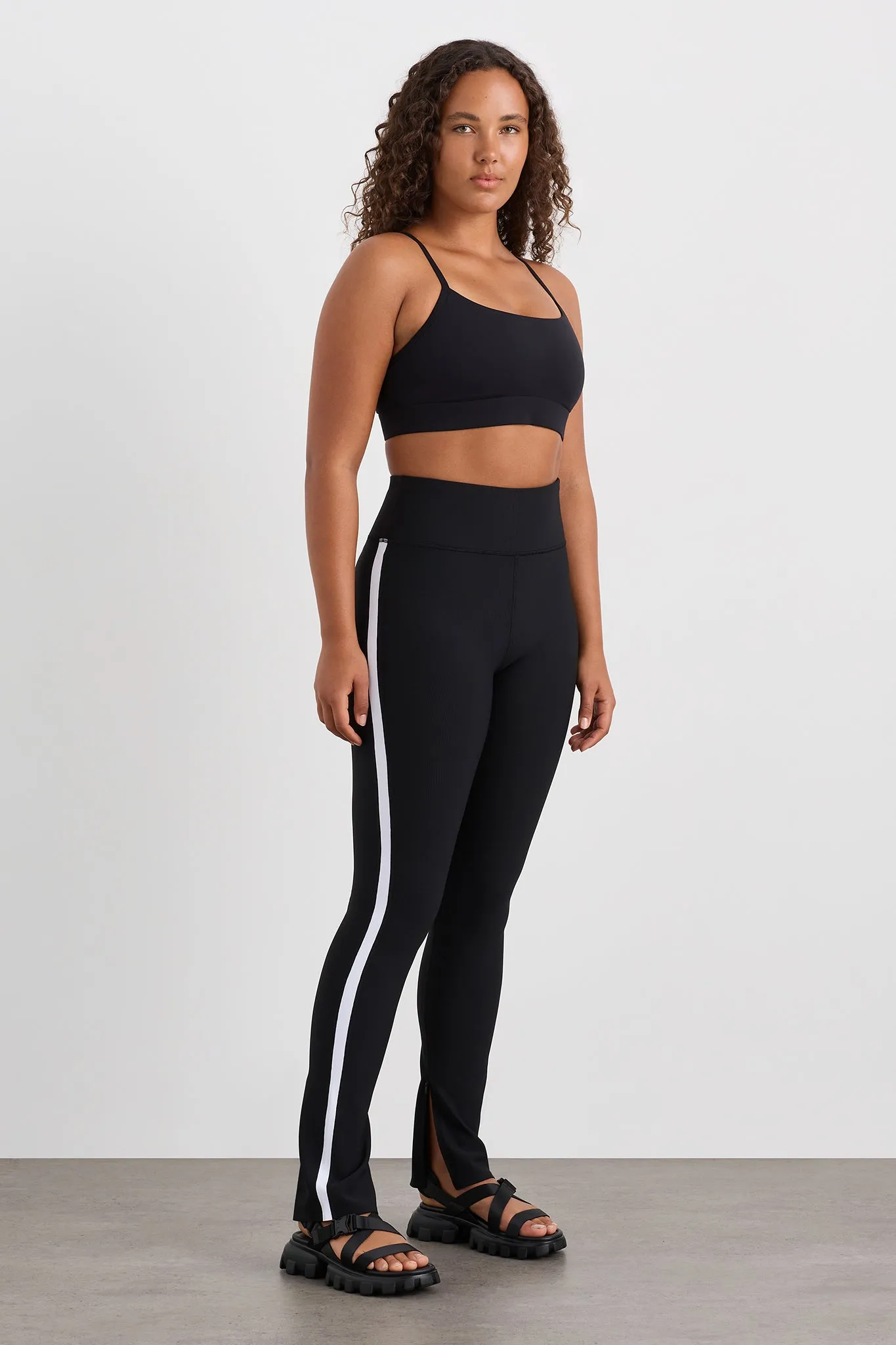 Contrast Split Hem Legging 205