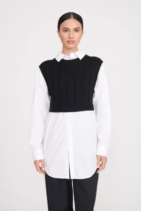 COOPER TOP | BLACK WHITE