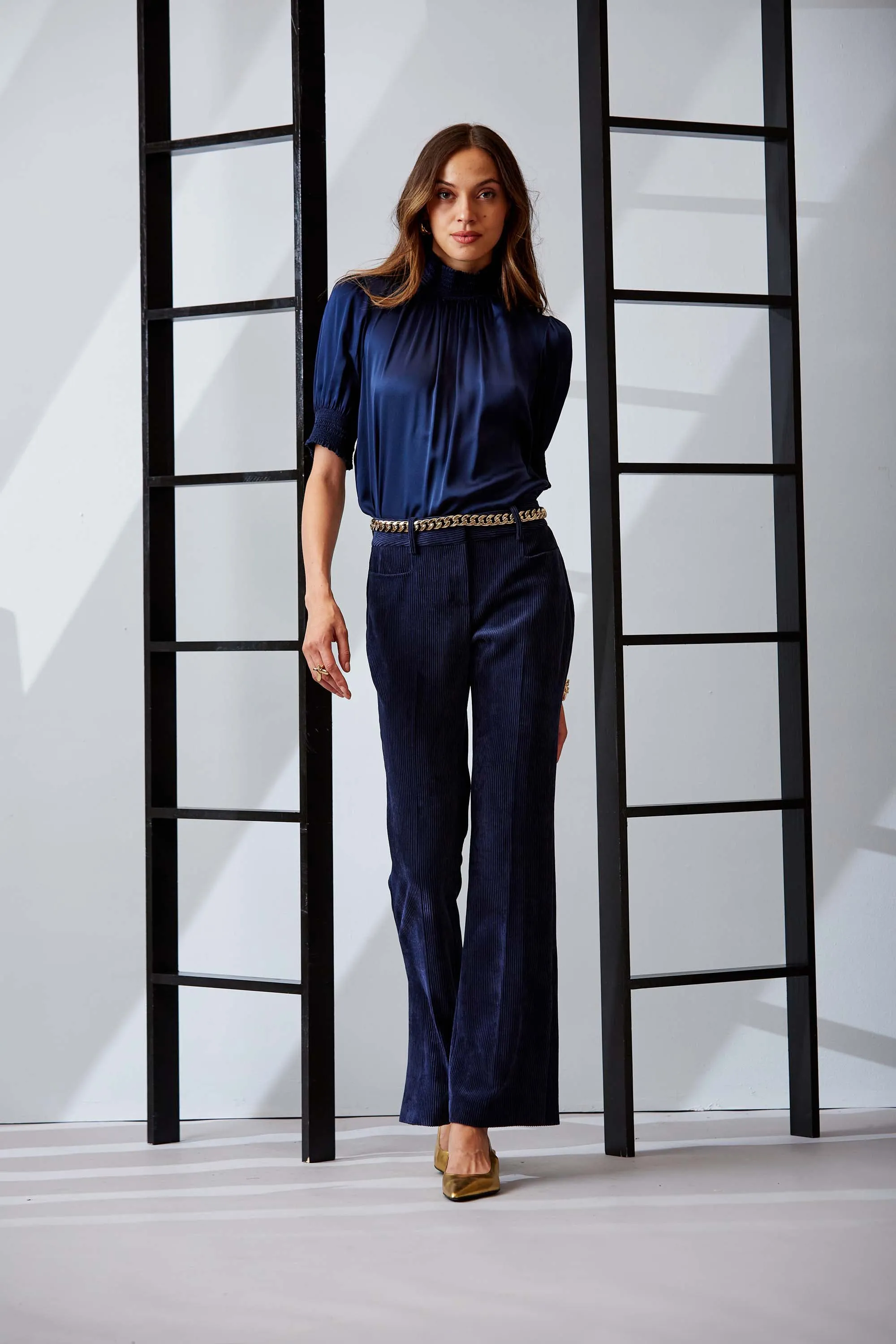 Corduroy Fit & Flare Pant