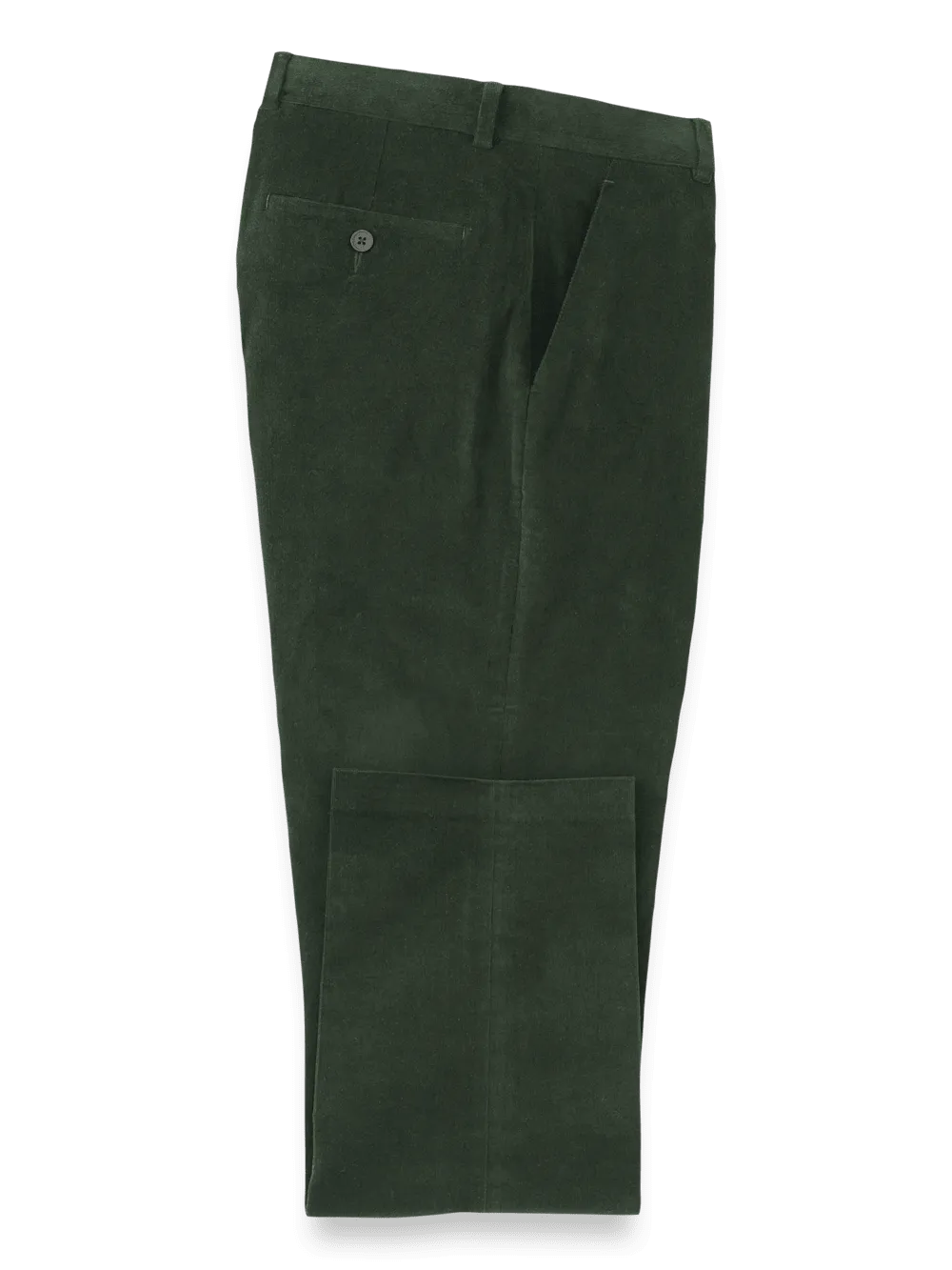 Cotton Stretch Corduroy Pants - Forest Green