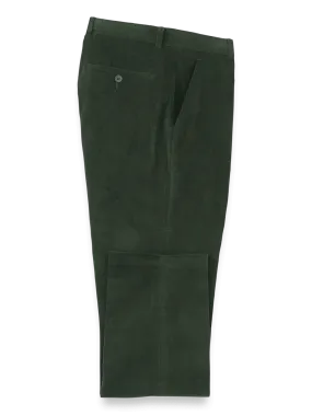 Cotton Stretch Corduroy Pants - Forest Green