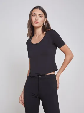 Dana Scoopneck Cropped Tee