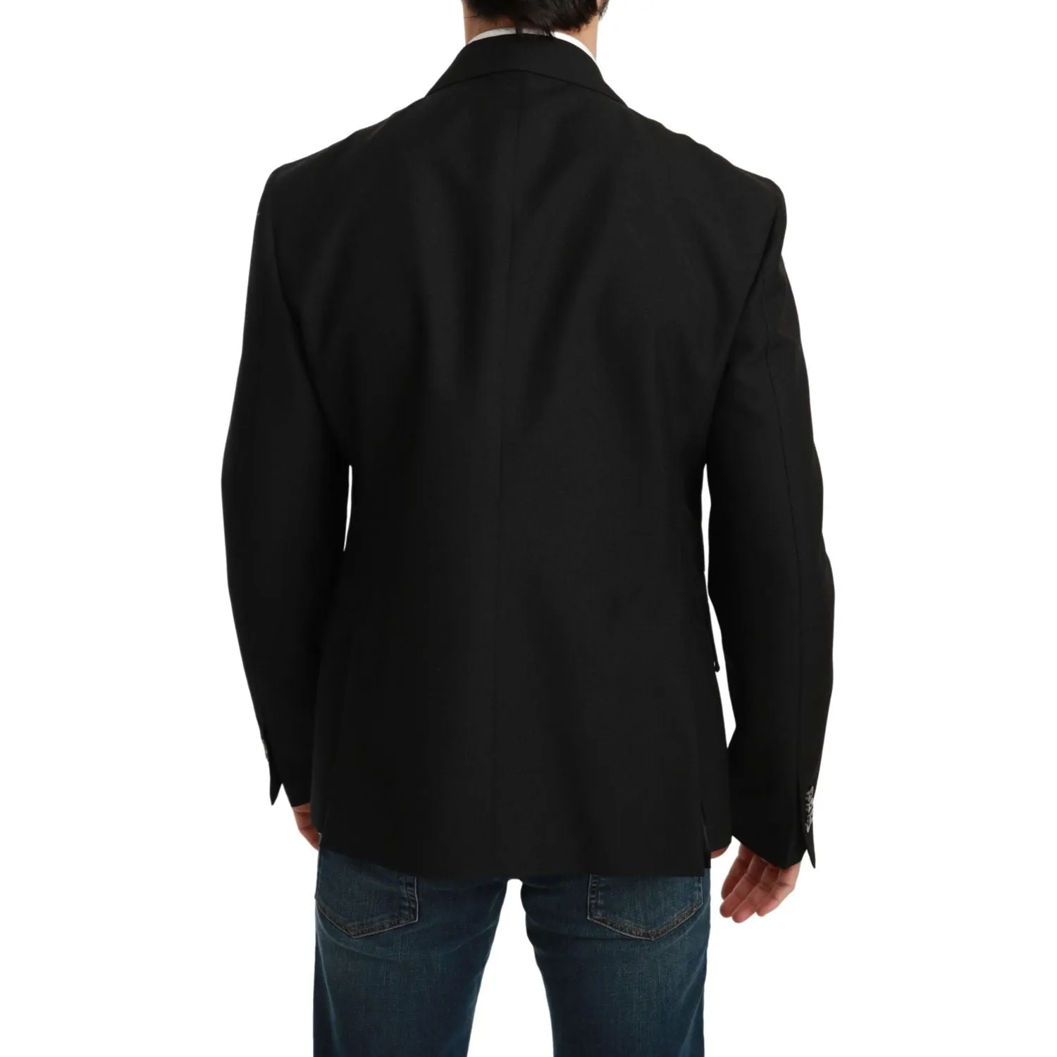 Dolce & Gabbana Elegant Black Slim Fit Formal Blazer