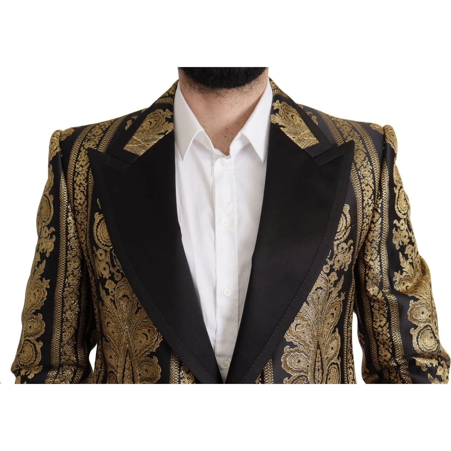 Dolce & Gabbana Elegant Single Breasted Jacquard Blazer