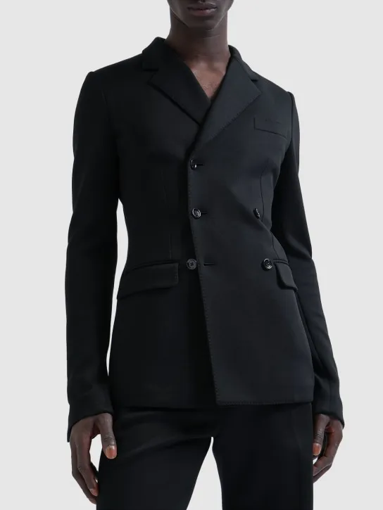 Dolce&amp;Gabbana   Tech cotton double breasted blazer 