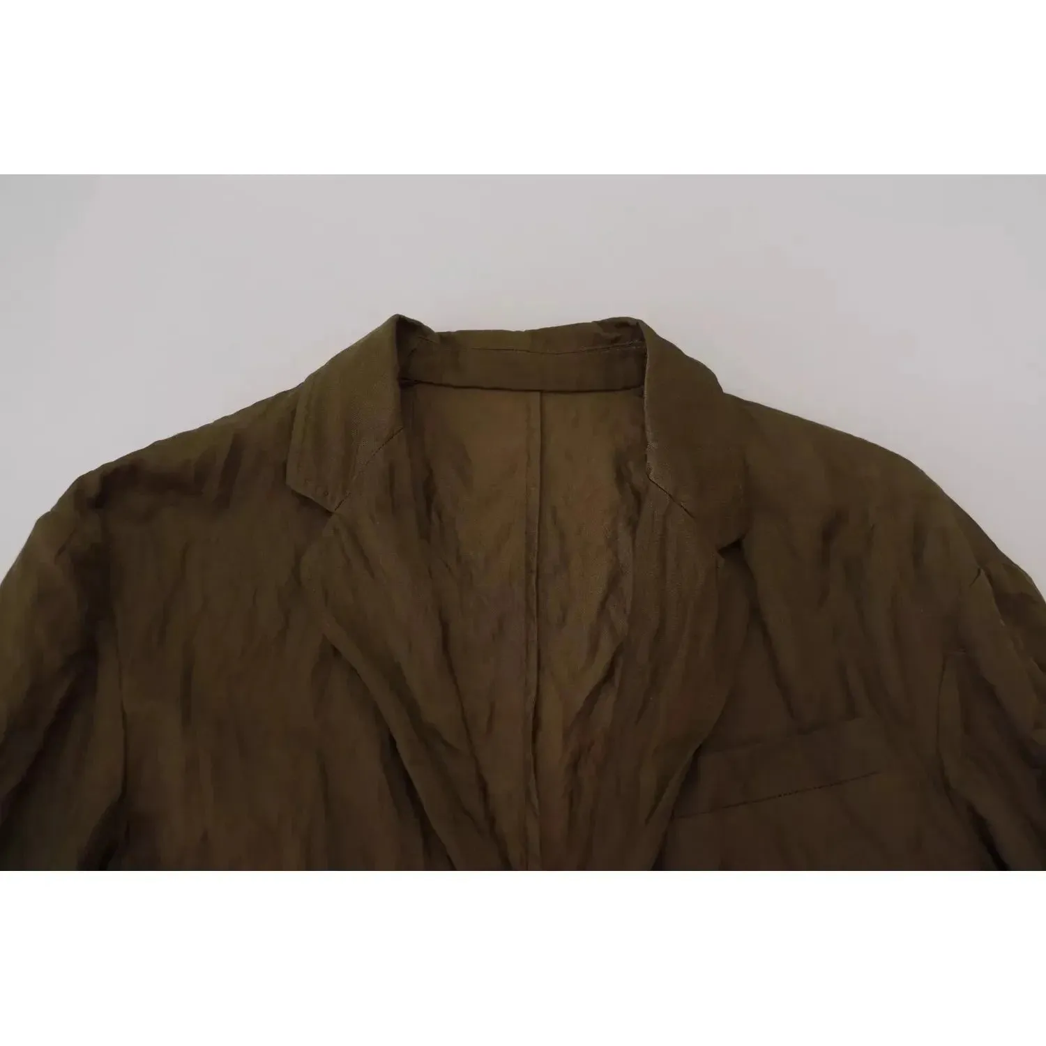 Dsquared² Green Single Breasted Men Coat Blazer Jacket