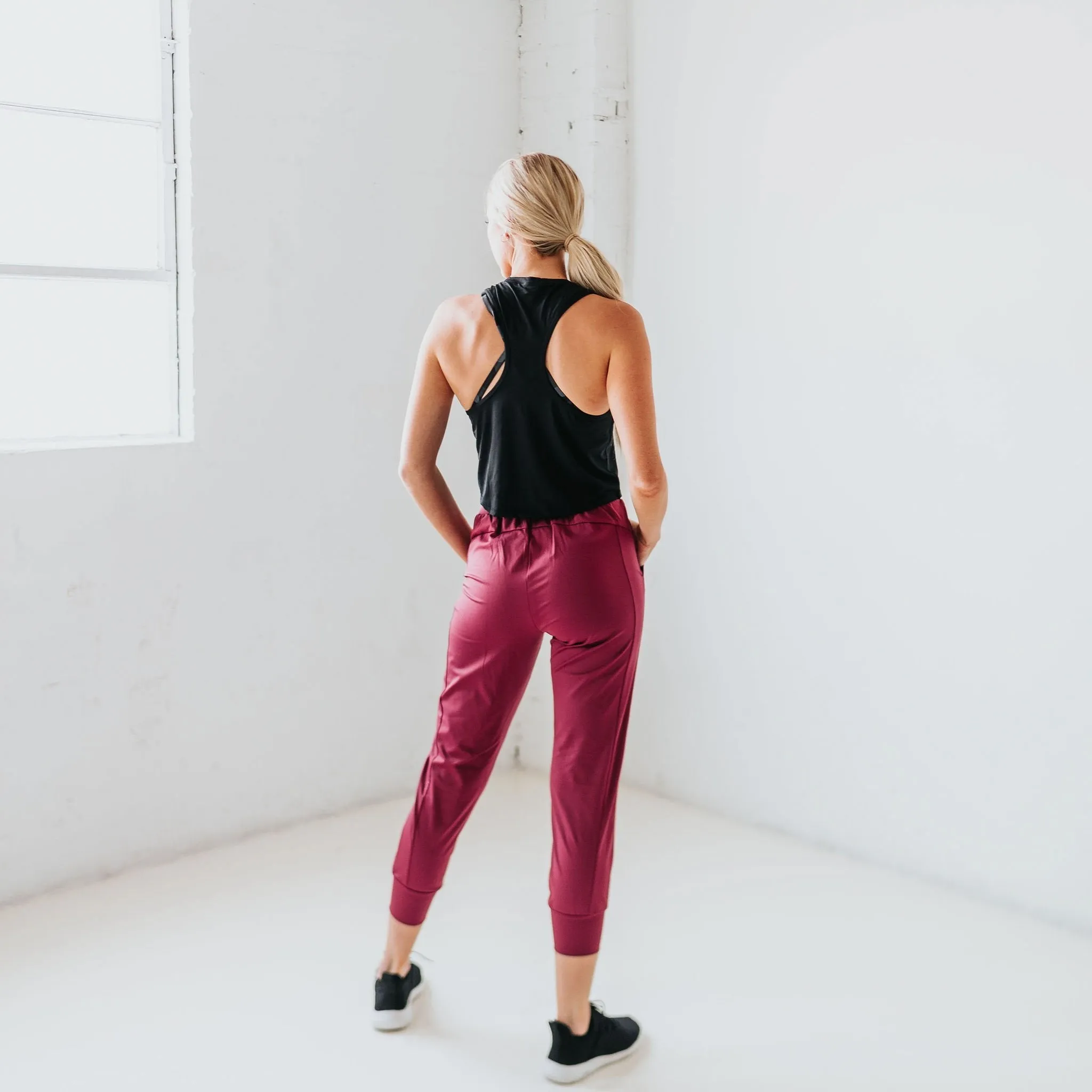 Easy Going Joggers - Merlot