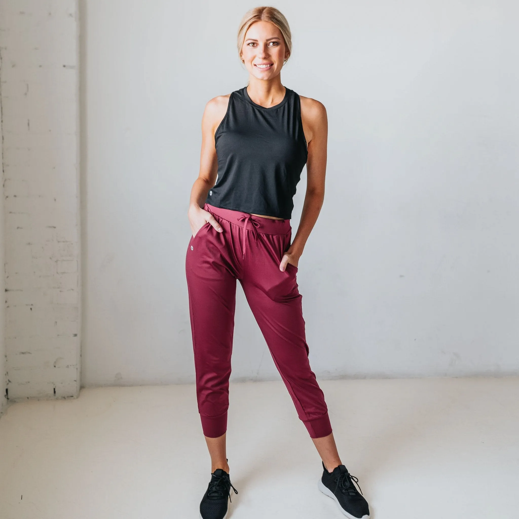 Easy Going Joggers - Merlot