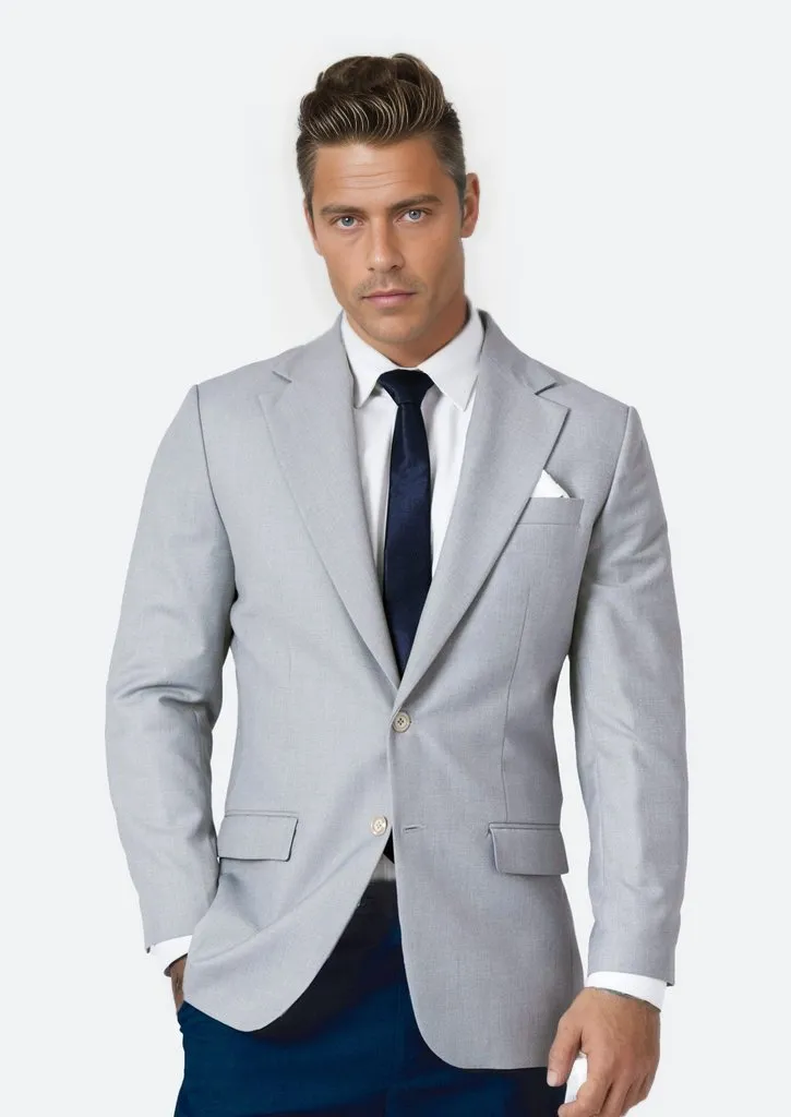 Ellis Powder Grey Twill Jacket