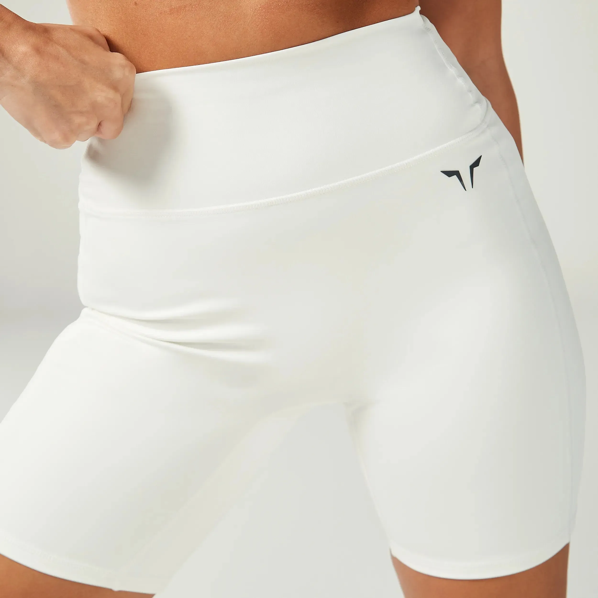 Essential ACT 7" Double Layered Cycling Shorts - Pearl White