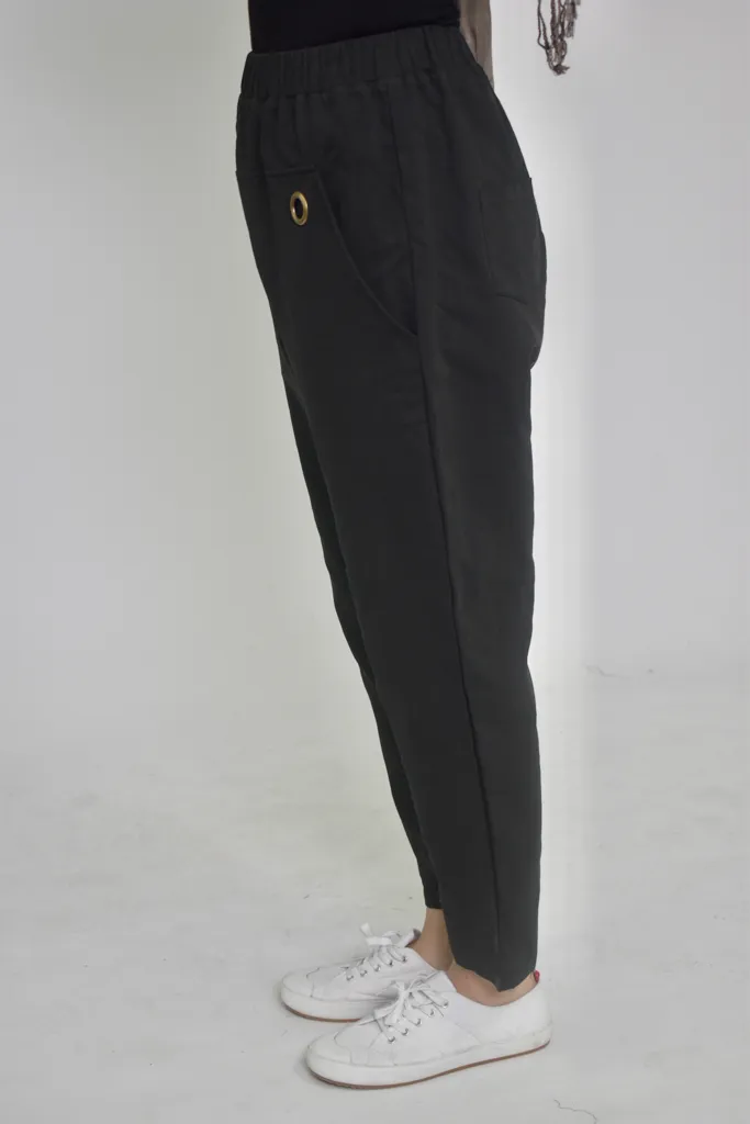 Eyelet Harem Pants