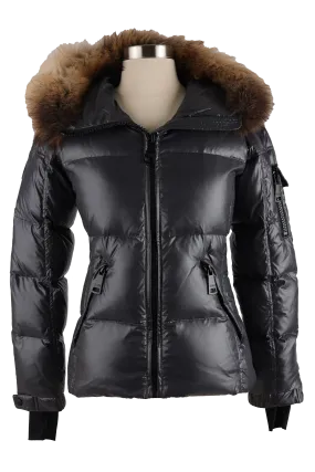 Fur Hooded Down Puffer Jacket