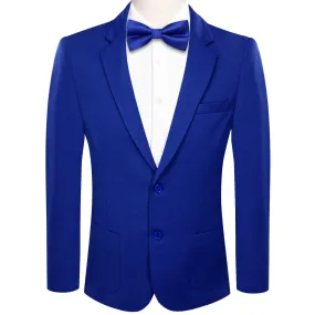 Hi-Tie Business Daily Blazer Blue Men's Suit Jacket Slim Fit Coat