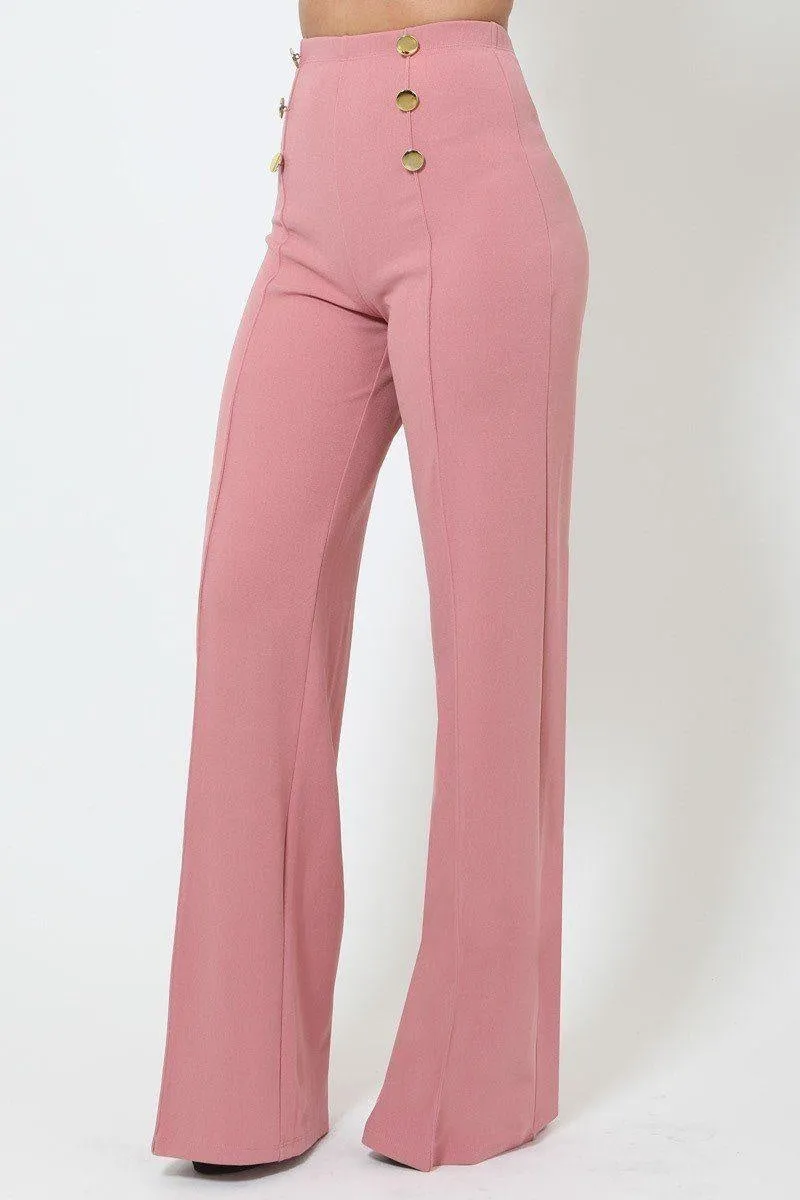 High Rise Rose Pants