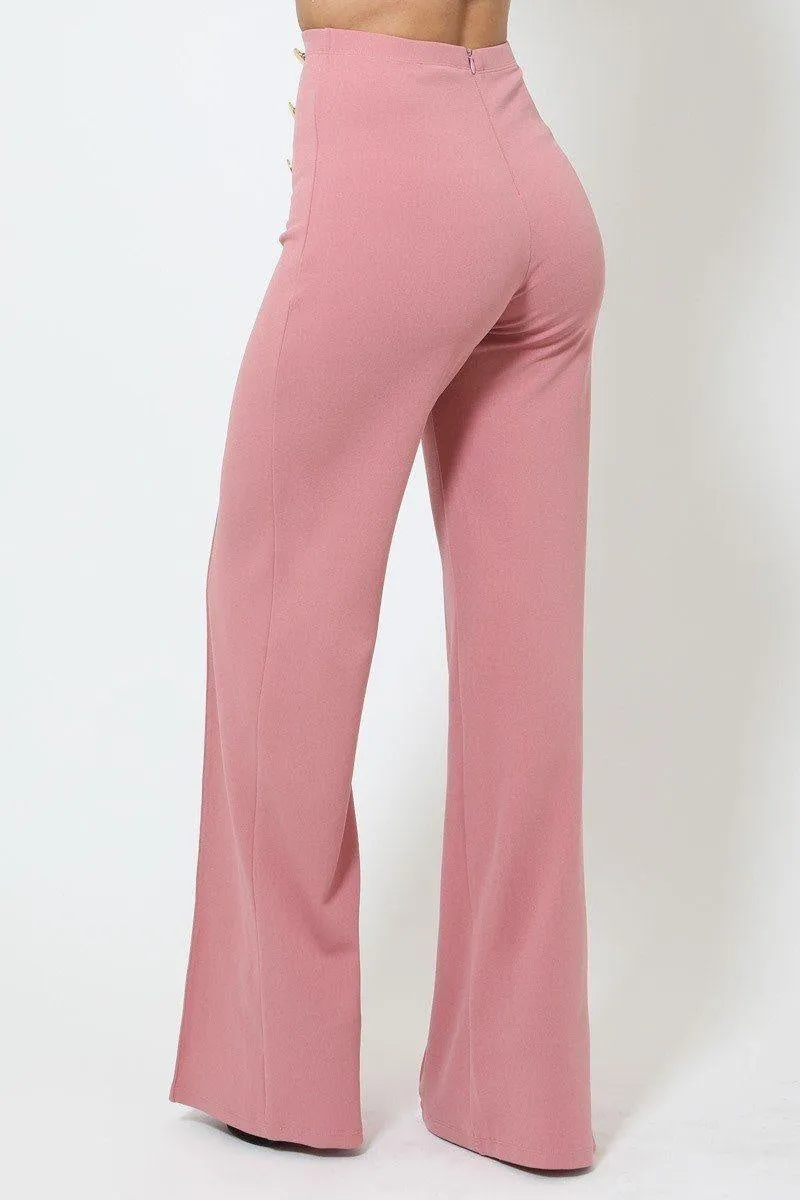 High Rise Rose Pants