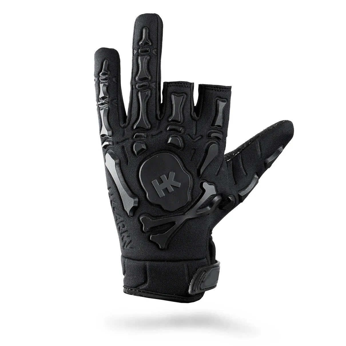 HK Army Bone Gloves - Black / Black