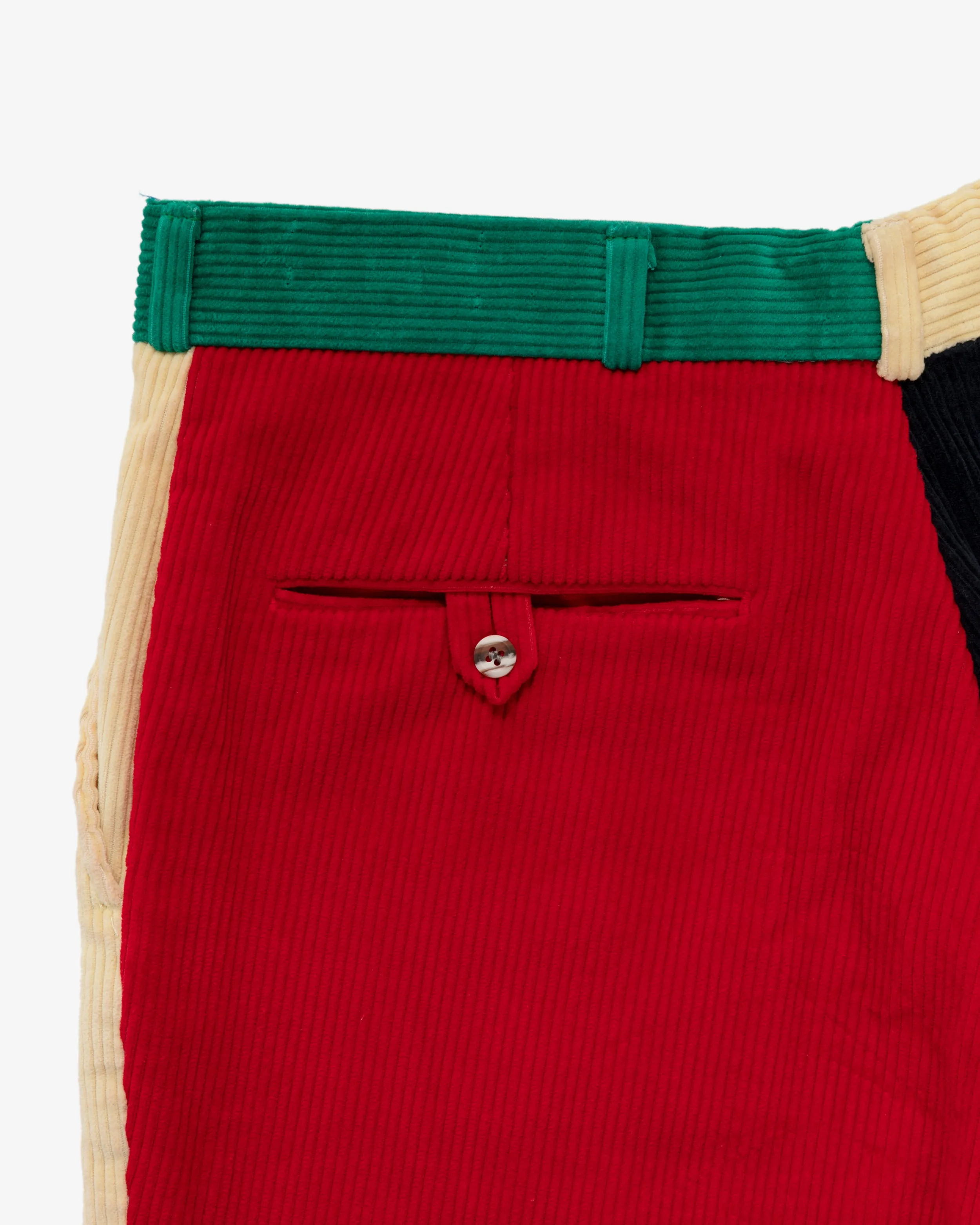 Huntington Color Blocked Corduroy Pant