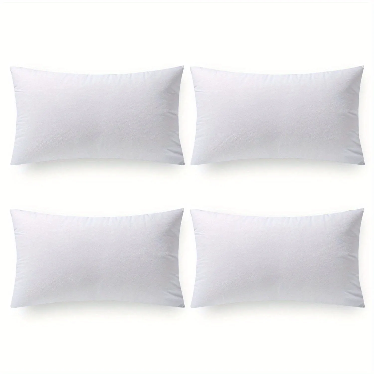 Hypoallergenic 100% Virgin Fiber Pillow Inserts, Square Form Microfiber Throw Pillow Inserts, Couch Sofa Pillows For Office