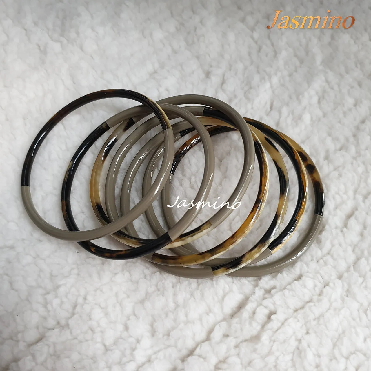 Hypoallergenic Handmade Horn Bangle Bracelet [Set 7 Bangle Bracelets]