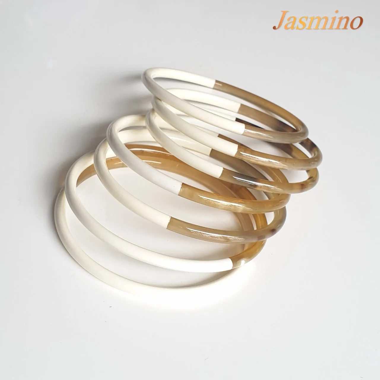 Hypoallergenic Handmade Horn Bangle Bracelet [Set 7 Bangle Bracelets]