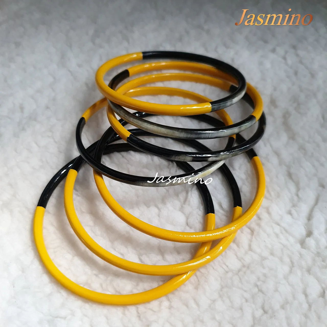 Hypoallergenic Handmade Horn Bangle Bracelet [Set 7 Bangle Bracelets]