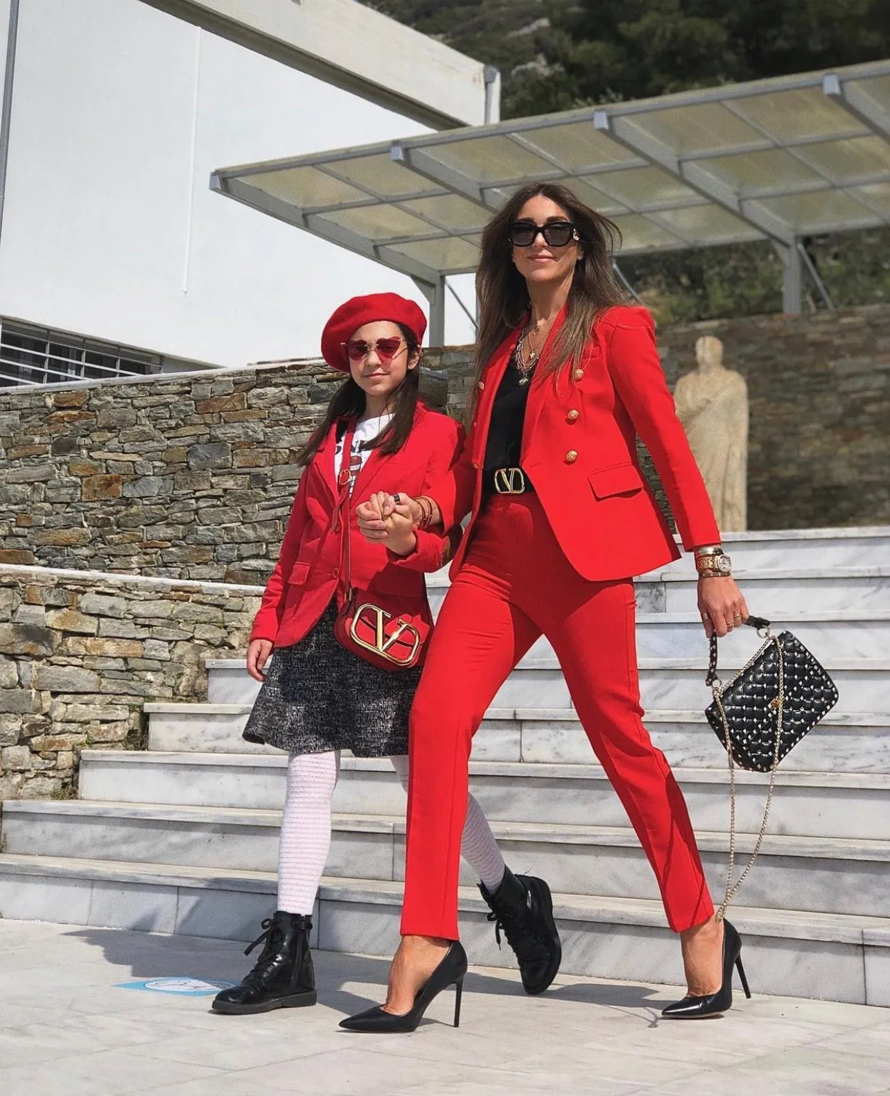 ICONIC RED TWO PIECES SET BLAZER AND TROUSER