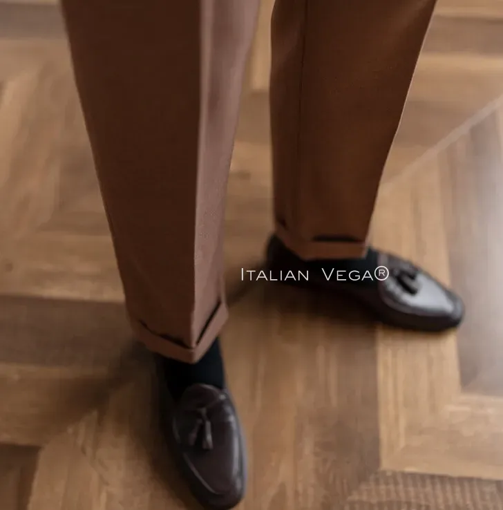 Italian Khakhi Signature Gurkha Pants by Italian Vega®