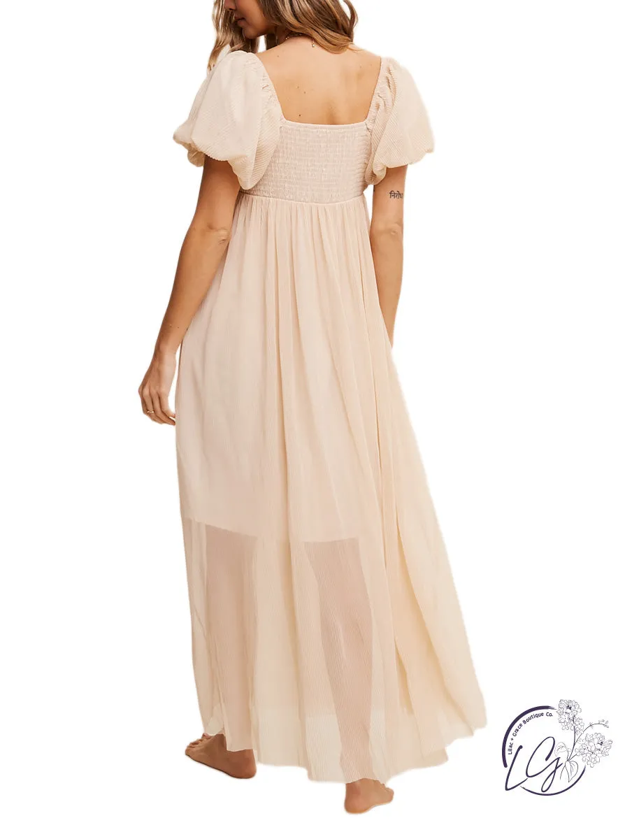 I've Got You Baby Doll Maxi Dress