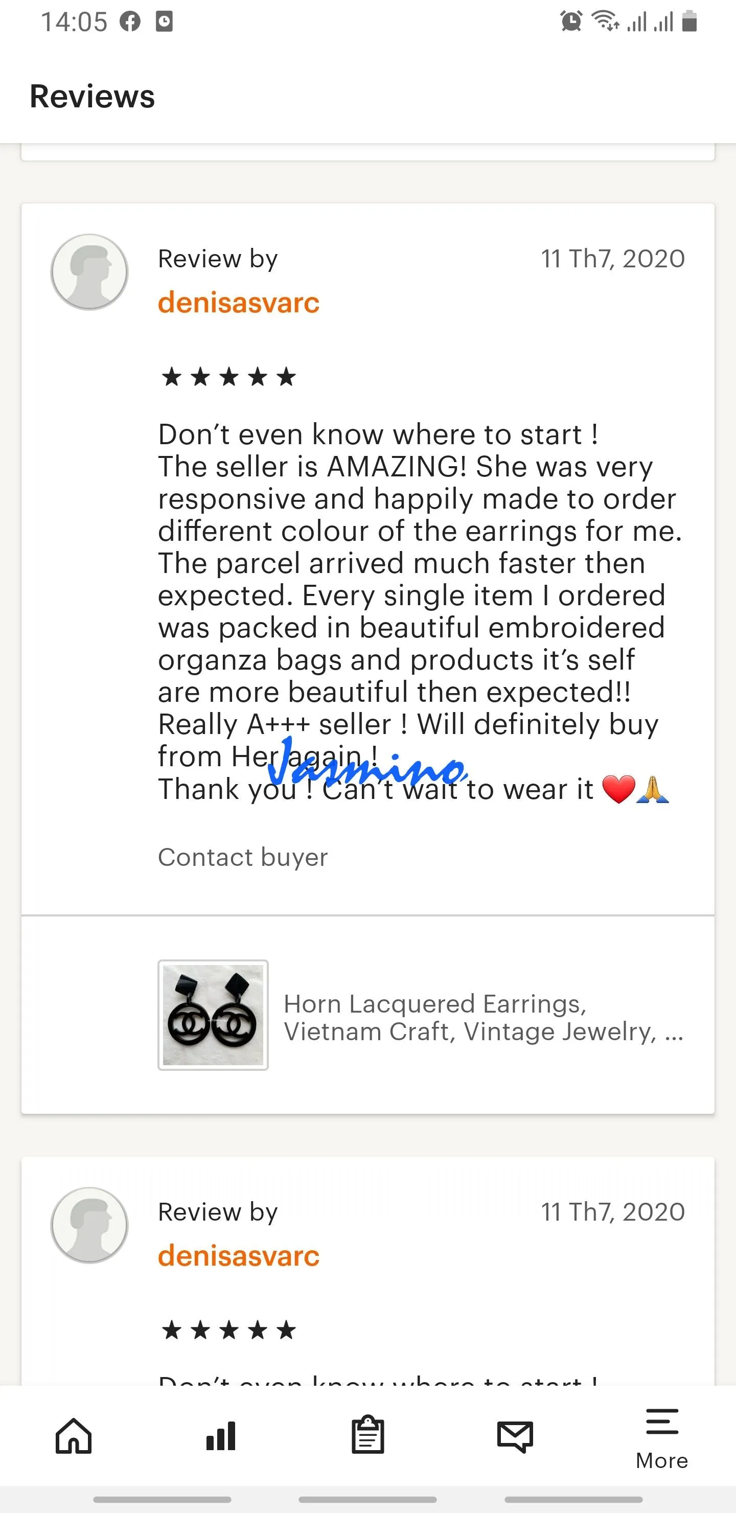 Jasmino Trendy Elegant C Shaped Handmade Jewelry Earrings Made By Natural Buffalo Horn