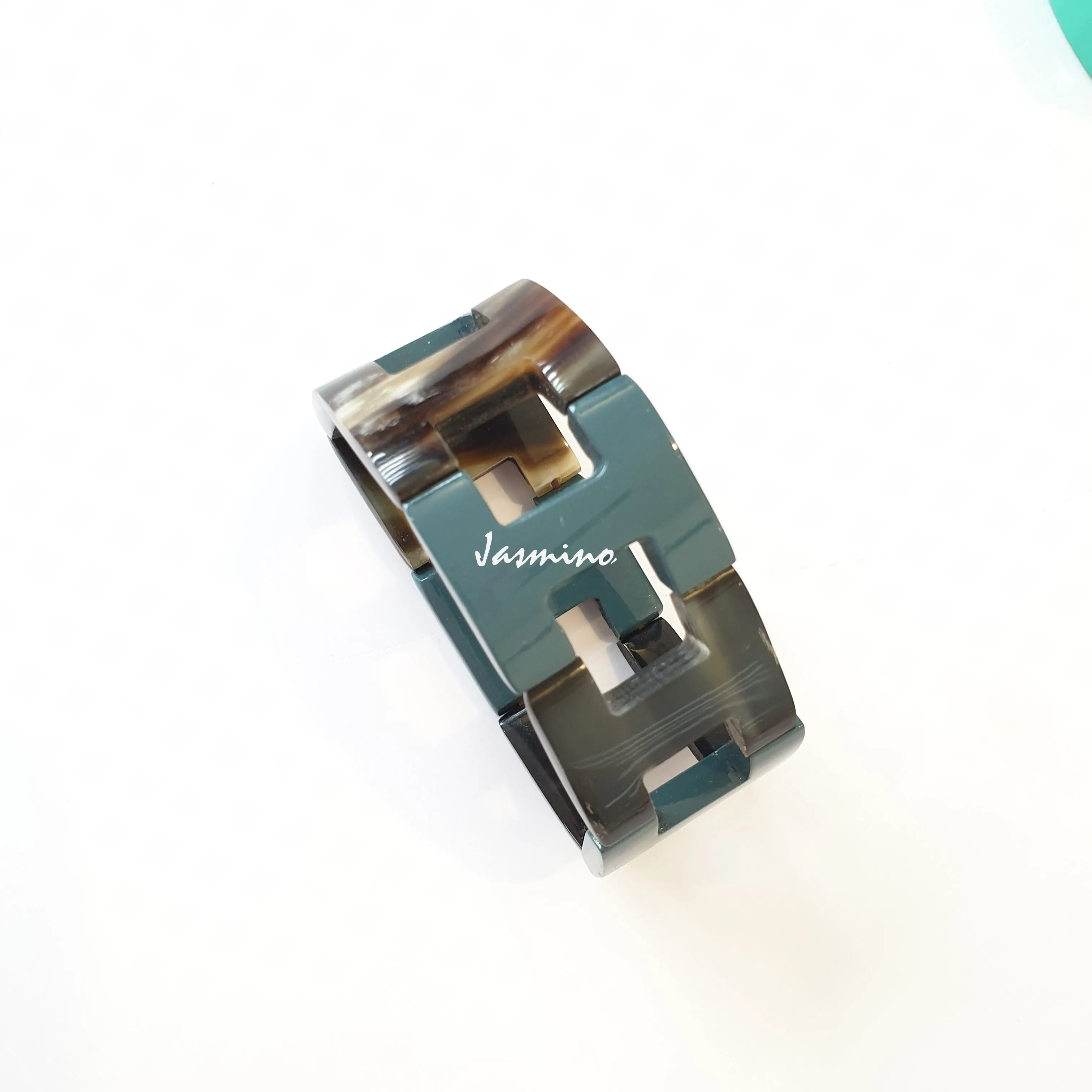 Jasmino Unique Aesthetic Geometric Ethnic Personalized Bracelet Made By Natural Buffalo Horn