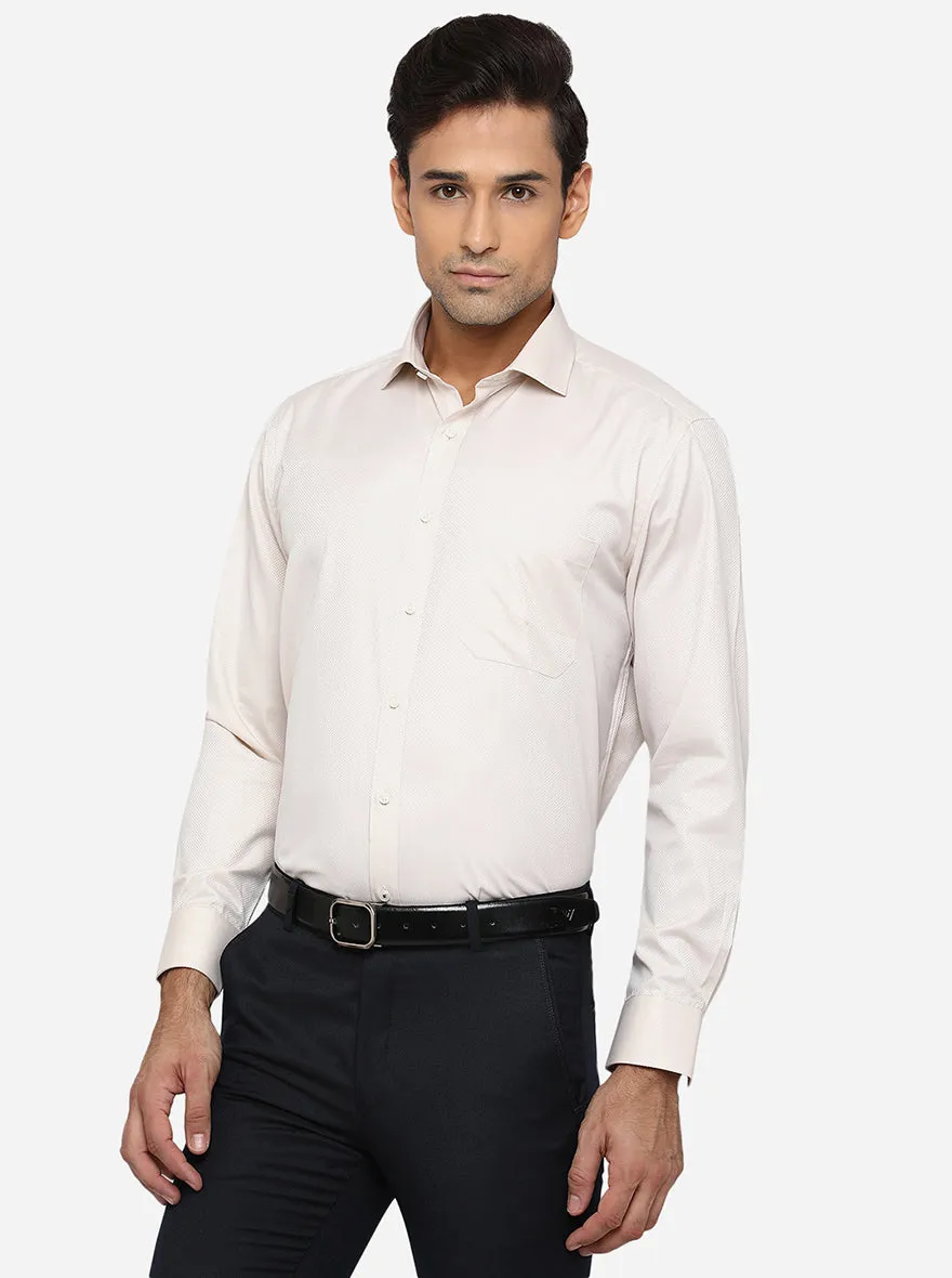 Lilac Solid Regular Fit Formal Shirt  | Greenfibre