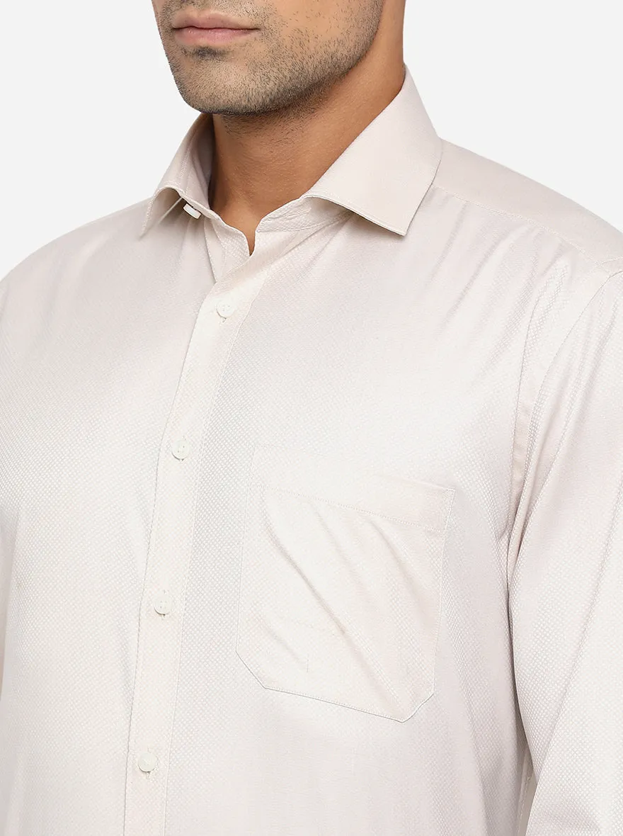 Lilac Solid Regular Fit Formal Shirt  | Greenfibre