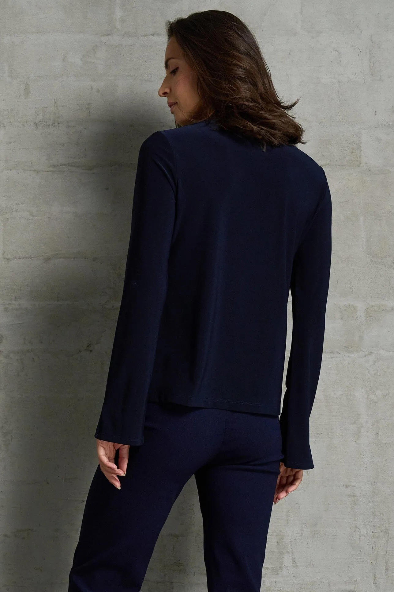 Luxe Stretch Long Sleeve V-Neck