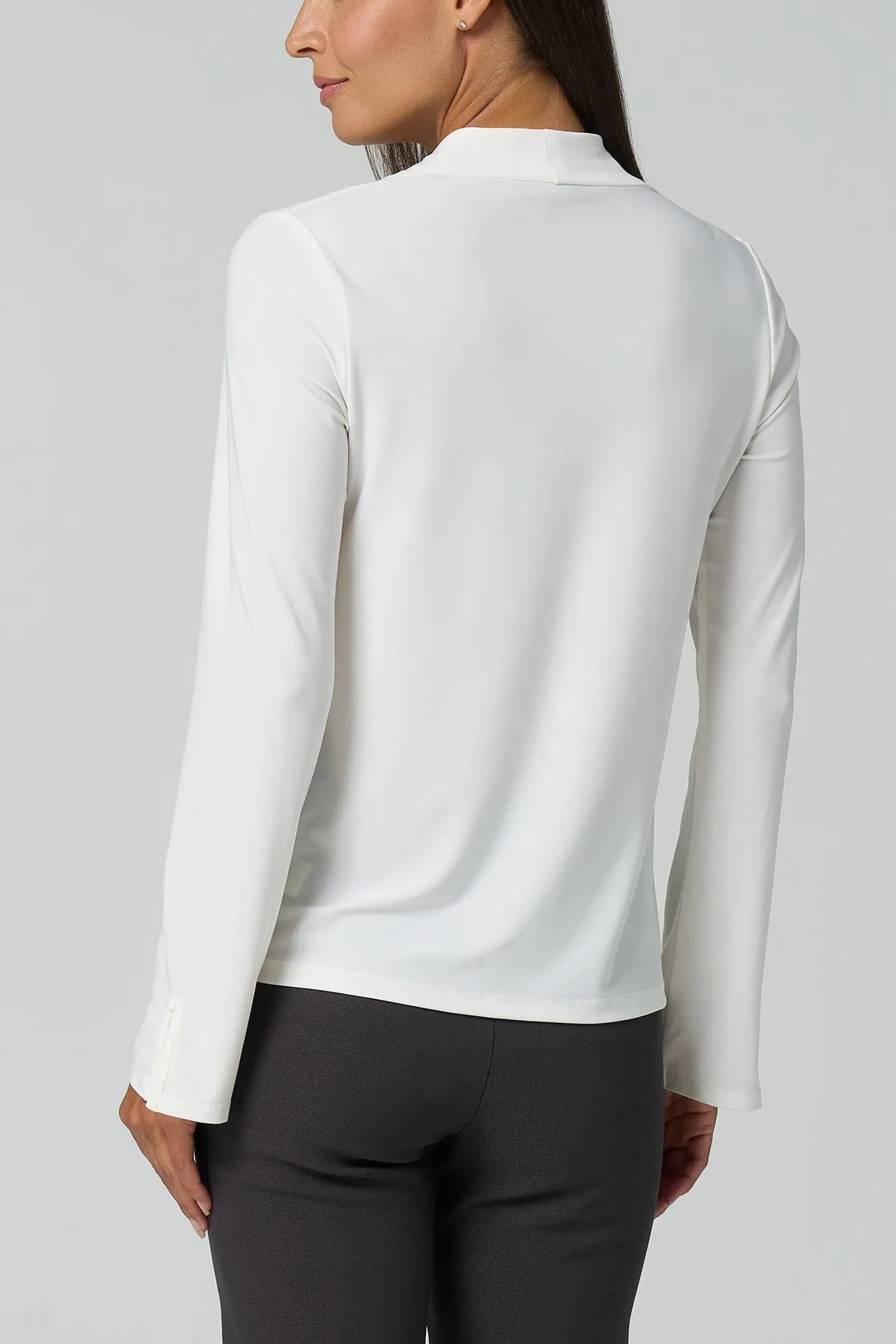 Luxe Stretch Long Sleeve V-Neck