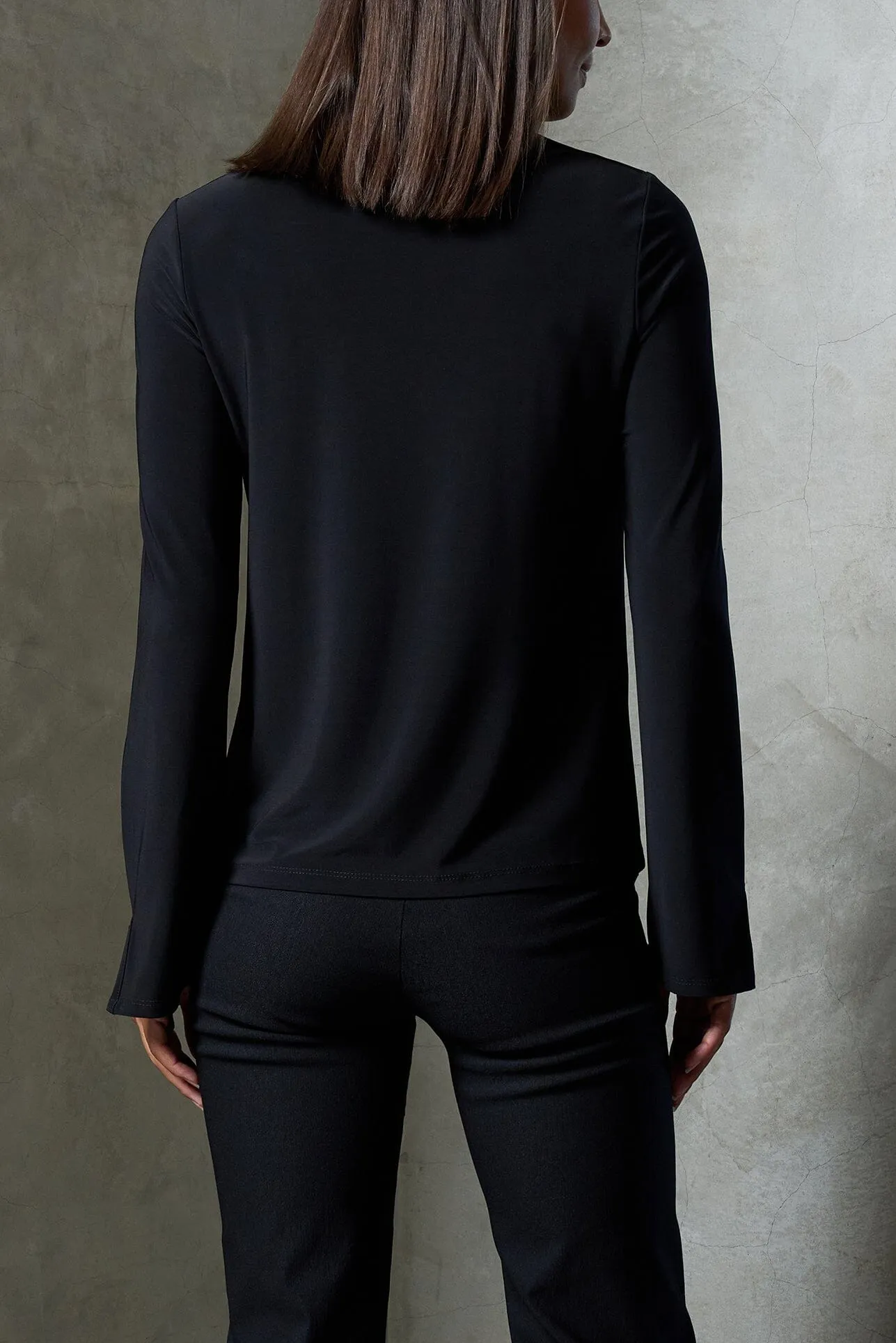 Luxe Stretch Long Sleeve V-Neck