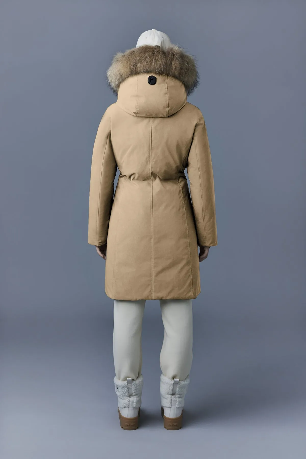 MACKAGE SHILOH-F - 2-IN-1 Fitted Down Coat With Removable Bib And Natural Fur